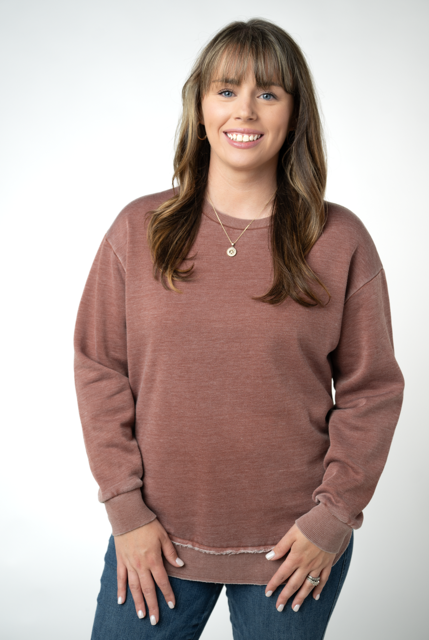 MARKET EXCLUSIVE Vintage Wash Pullover - Brown-Pullover-Dear Me Southern Boutique, located in DeRidder, Louisiana
