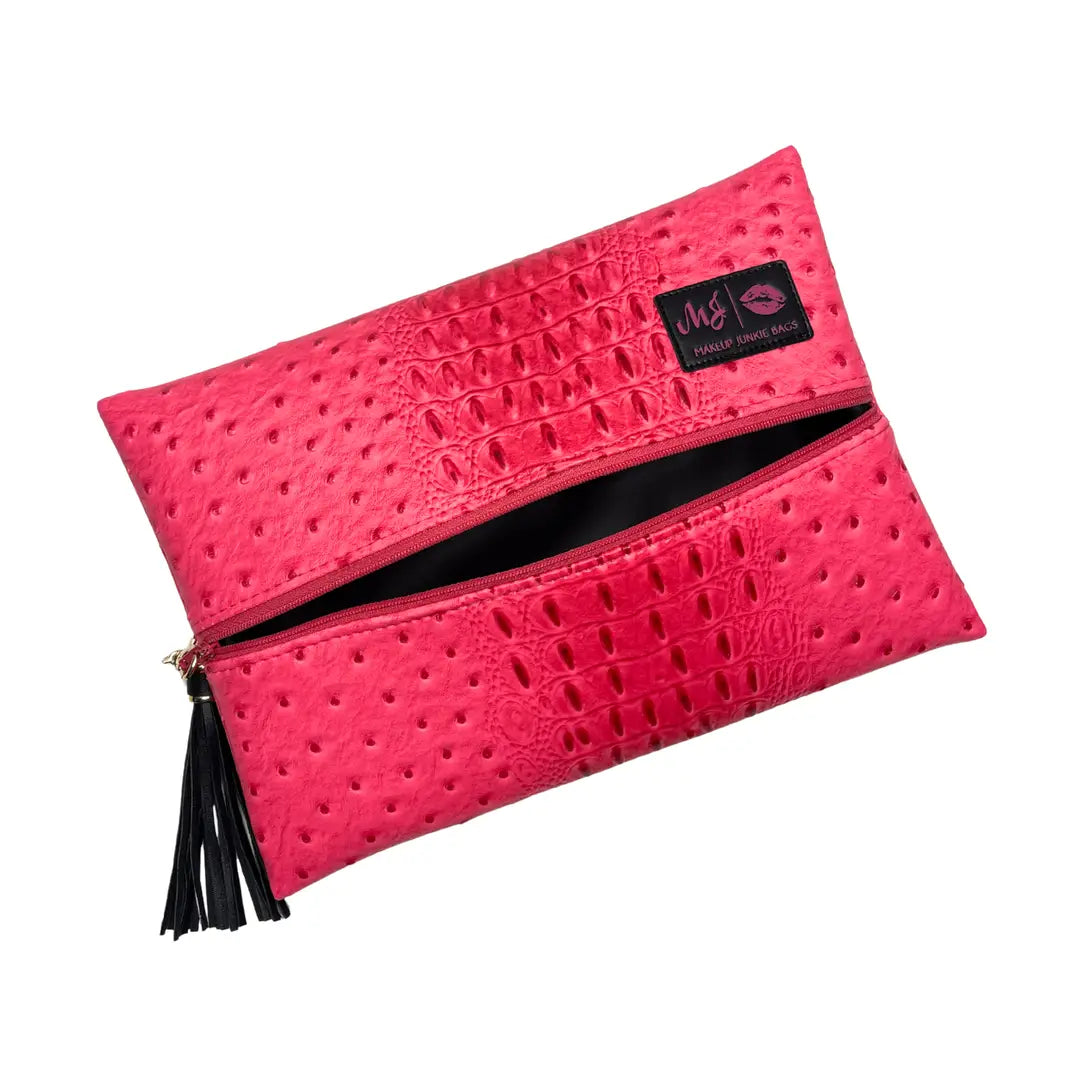 Makeup Junkie Pouches- Ostrich Pouches-Makeup Bags-Dear Me Southern Boutique, located in DeRidder, Louisiana