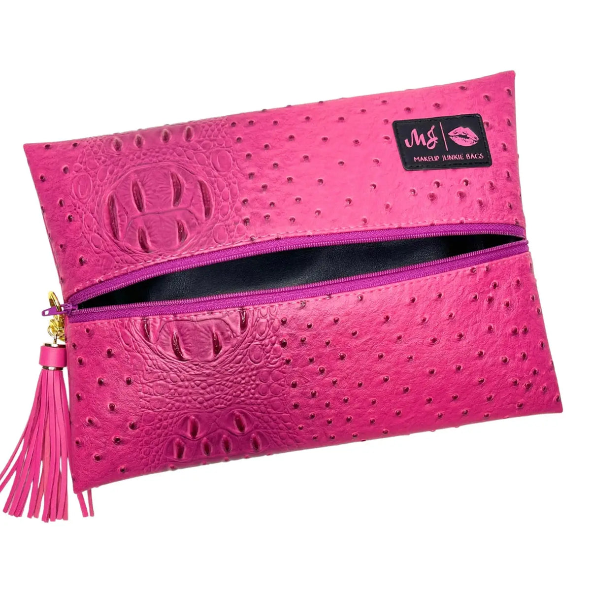 Makeup Junkie Pouches- Ostrich Pouches-Makeup Bags-Dear Me Southern Boutique, located in DeRidder, Louisiana