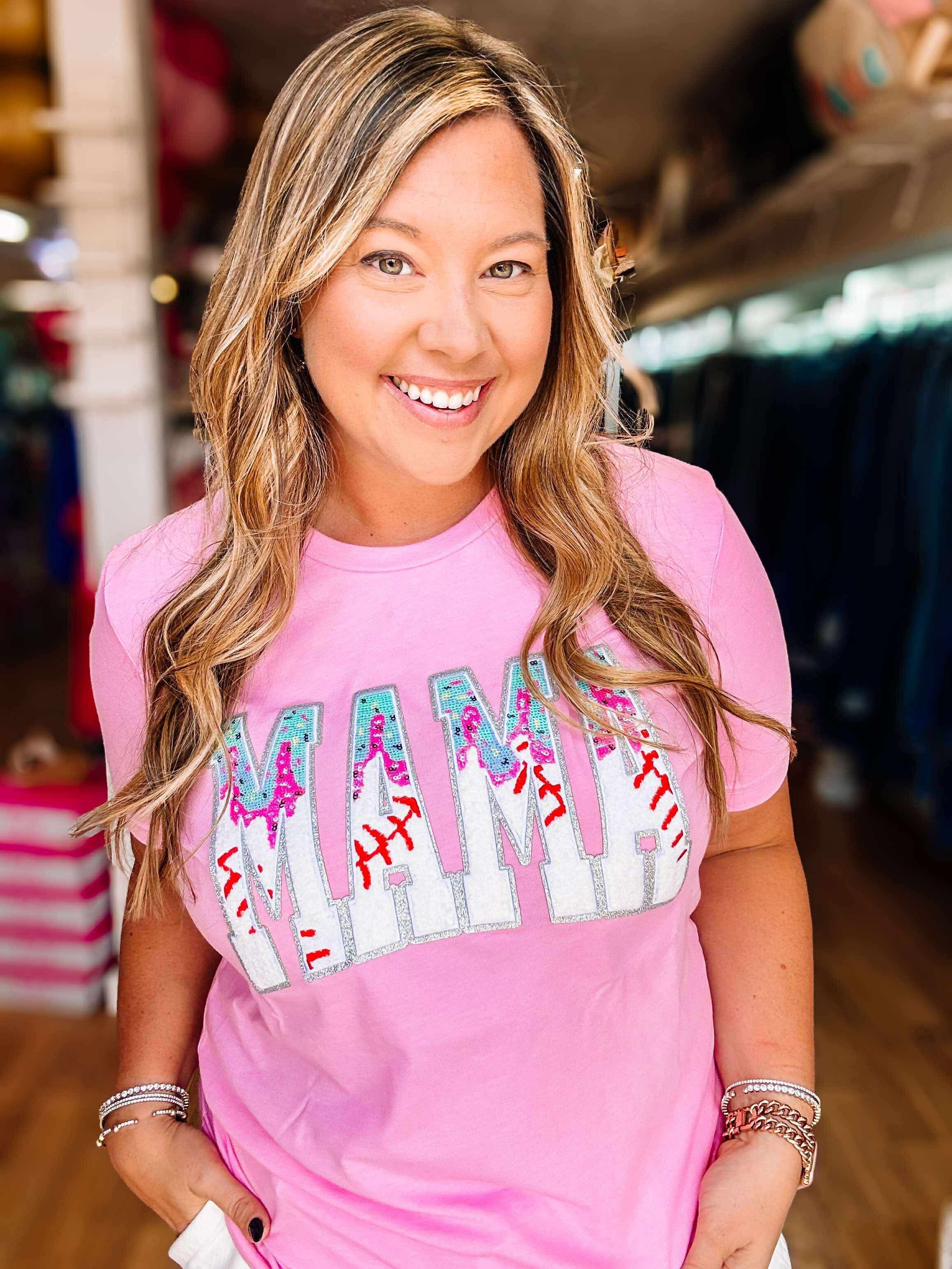 Mama Got That Drip Baseball Tee-Graphic Tops-Dear Me Southern Boutique, located in DeRidder, Louisiana