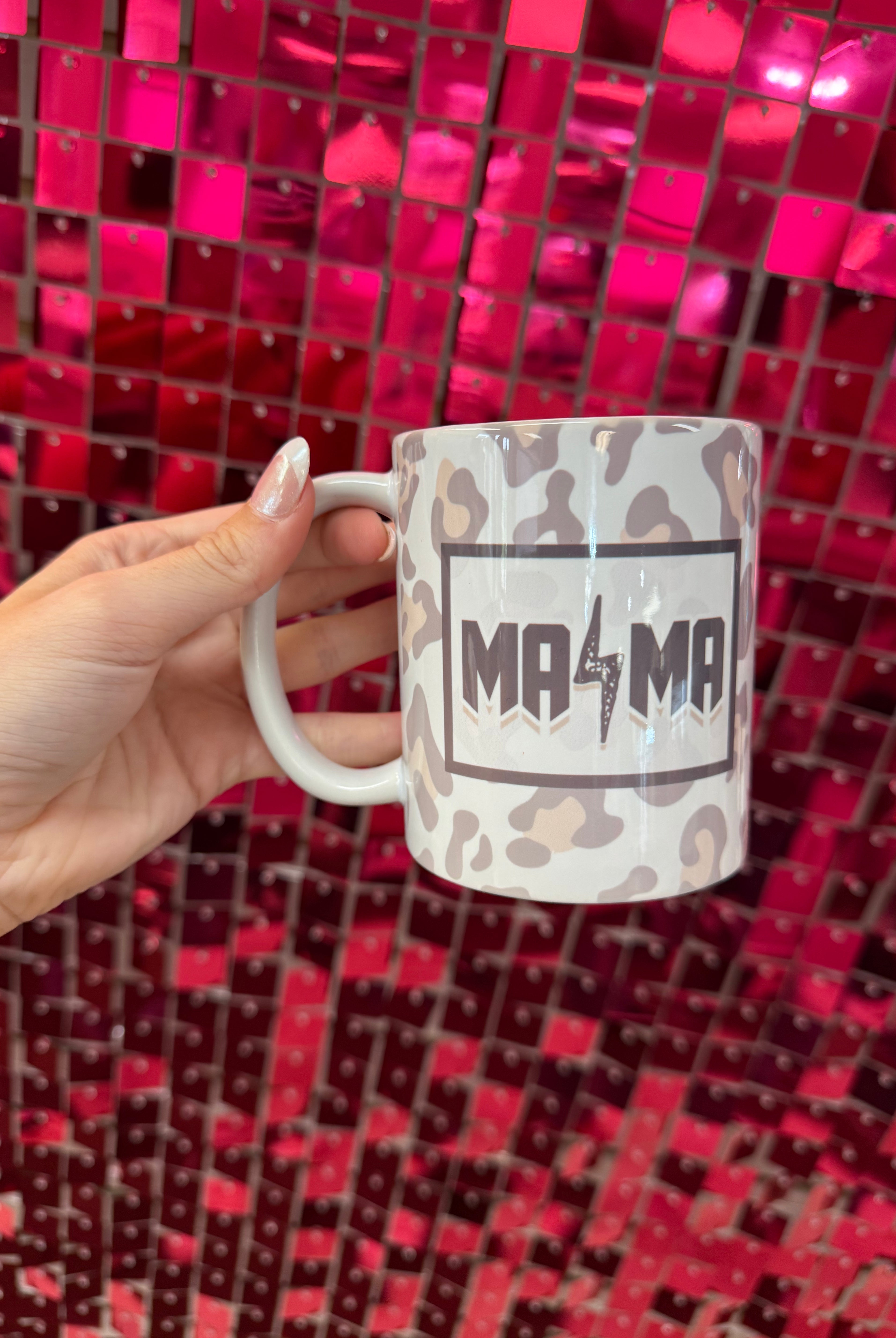 Mama Leopard Mug-Mugs-Dear Me Southern Boutique, located in DeRidder, Louisiana
