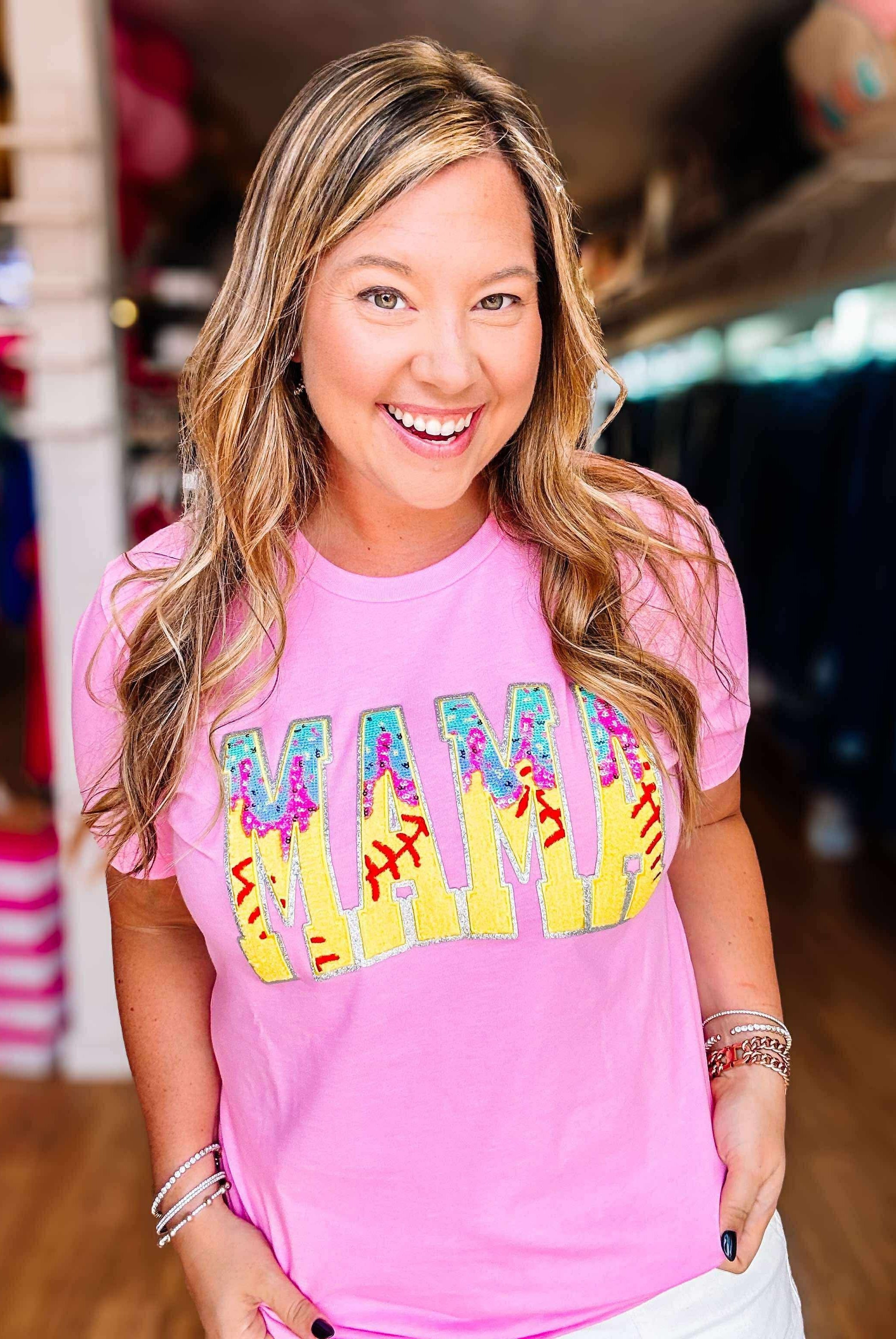 Mama got That Drip Softball Tee-Graphic Tops-Dear Me Southern Boutique, located in DeRidder, Louisiana