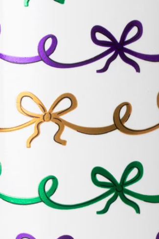 Mardi Gras Bows Swig Mega Mug 40oz-Travel Mugs-Dear Me Southern Boutique, located in DeRidder, Louisiana