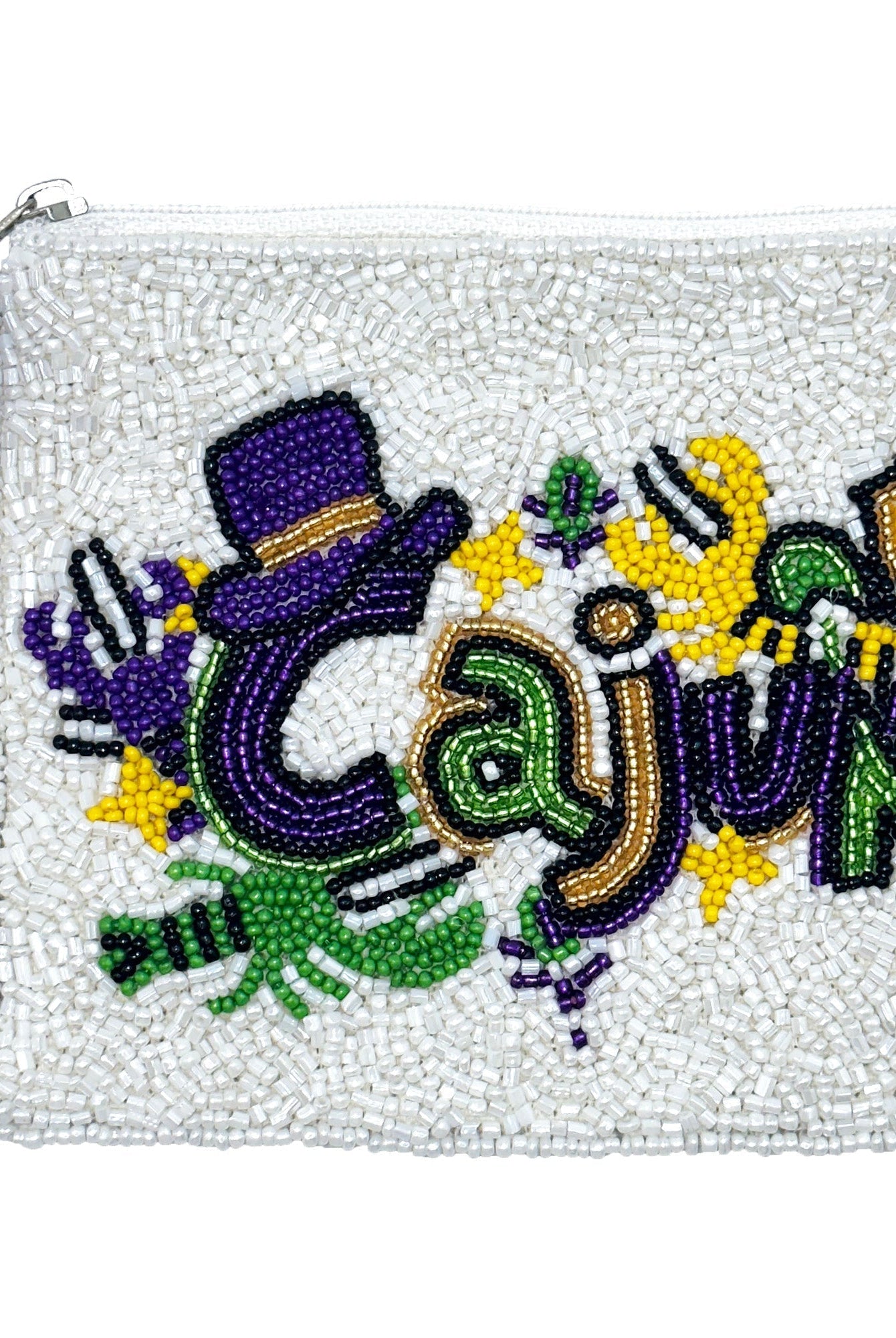 Mardi Gras CAJUN Coin Purse-Coin Purses-Dear Me Southern Boutique, located in DeRidder, Louisiana