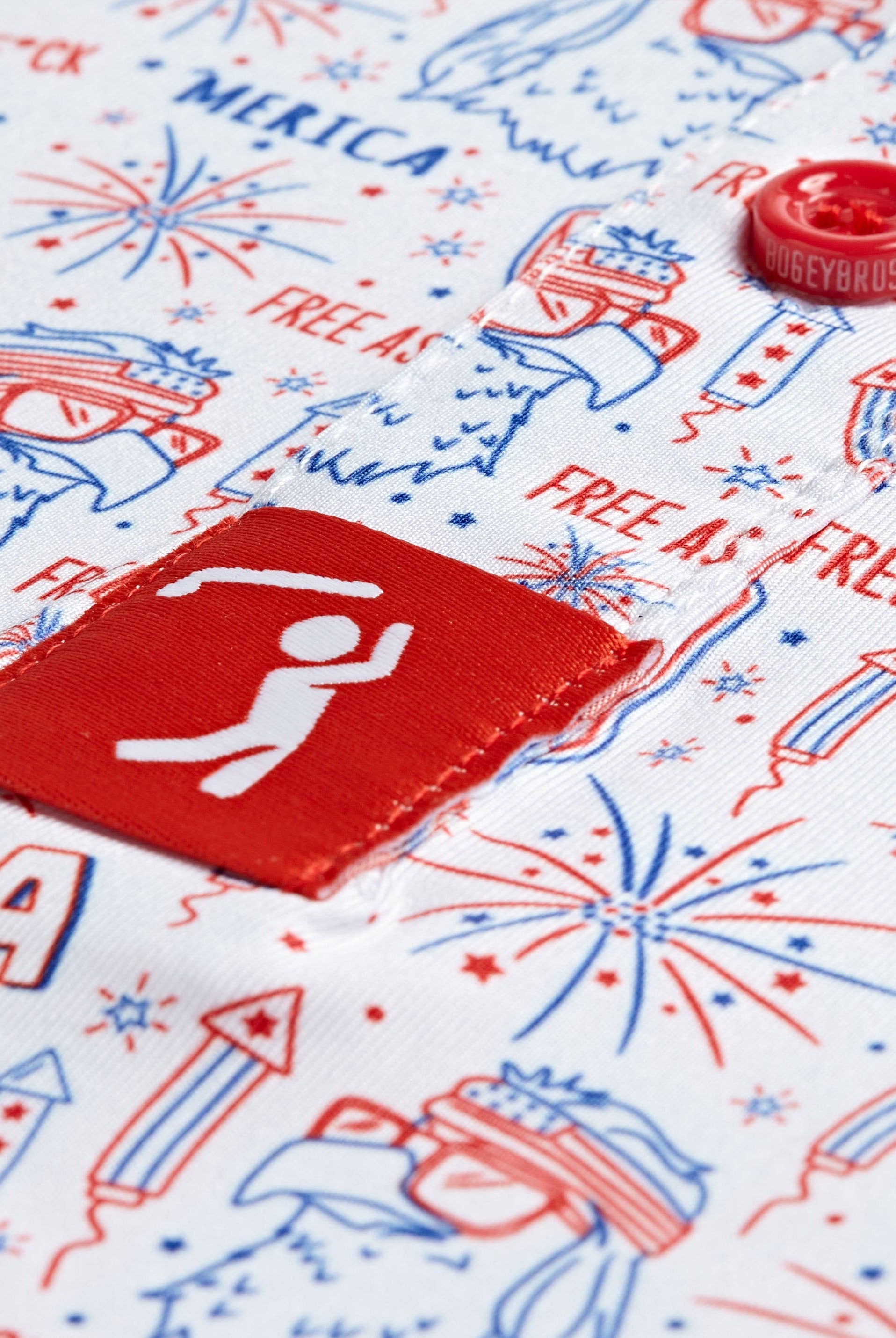 'Merica Polo - White-Dear Me Southern Boutique, located in DeRidder, Louisiana