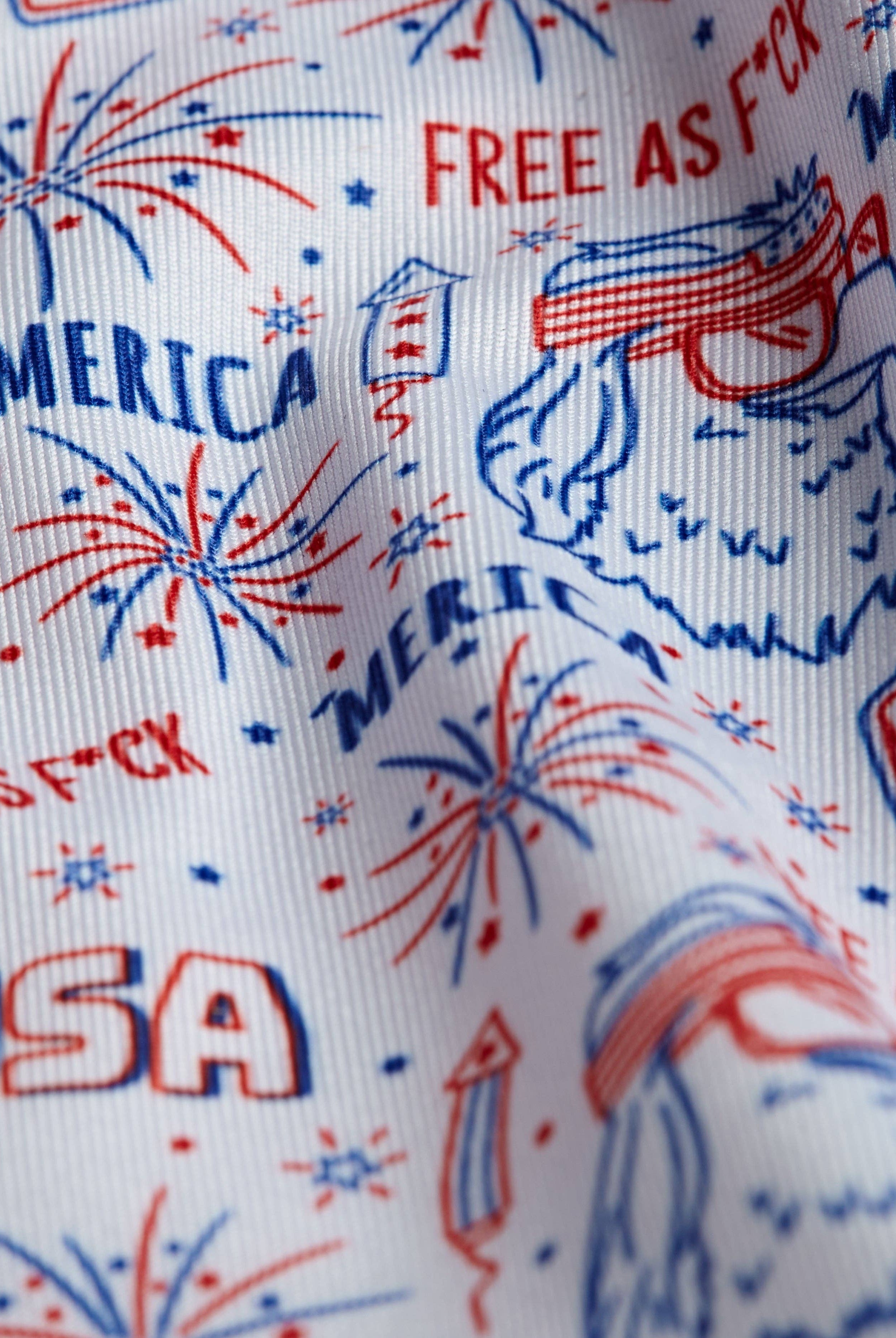 'Merica Polo - White-Dear Me Southern Boutique, located in DeRidder, Louisiana