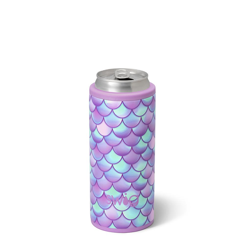 Mermaid Print Skinny Can Cooler-Drinkwear-Dear Me Southern Boutique, located in DeRidder, Louisiana
