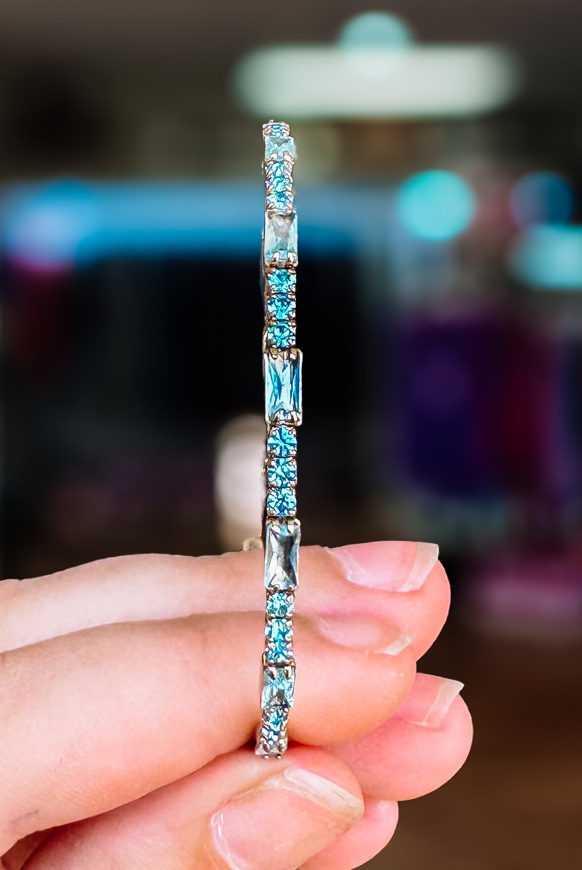 Miami Crystal Bangle - Chocolate Gold Metal-Bracelets-Dear Me Southern Boutique, located in DeRidder, Louisiana