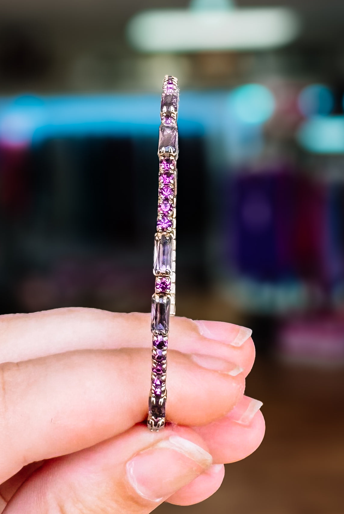 Miami Crystal Bangle - Chocolate Gold Metal-Bracelets-Dear Me Southern Boutique, located in DeRidder, Louisiana
