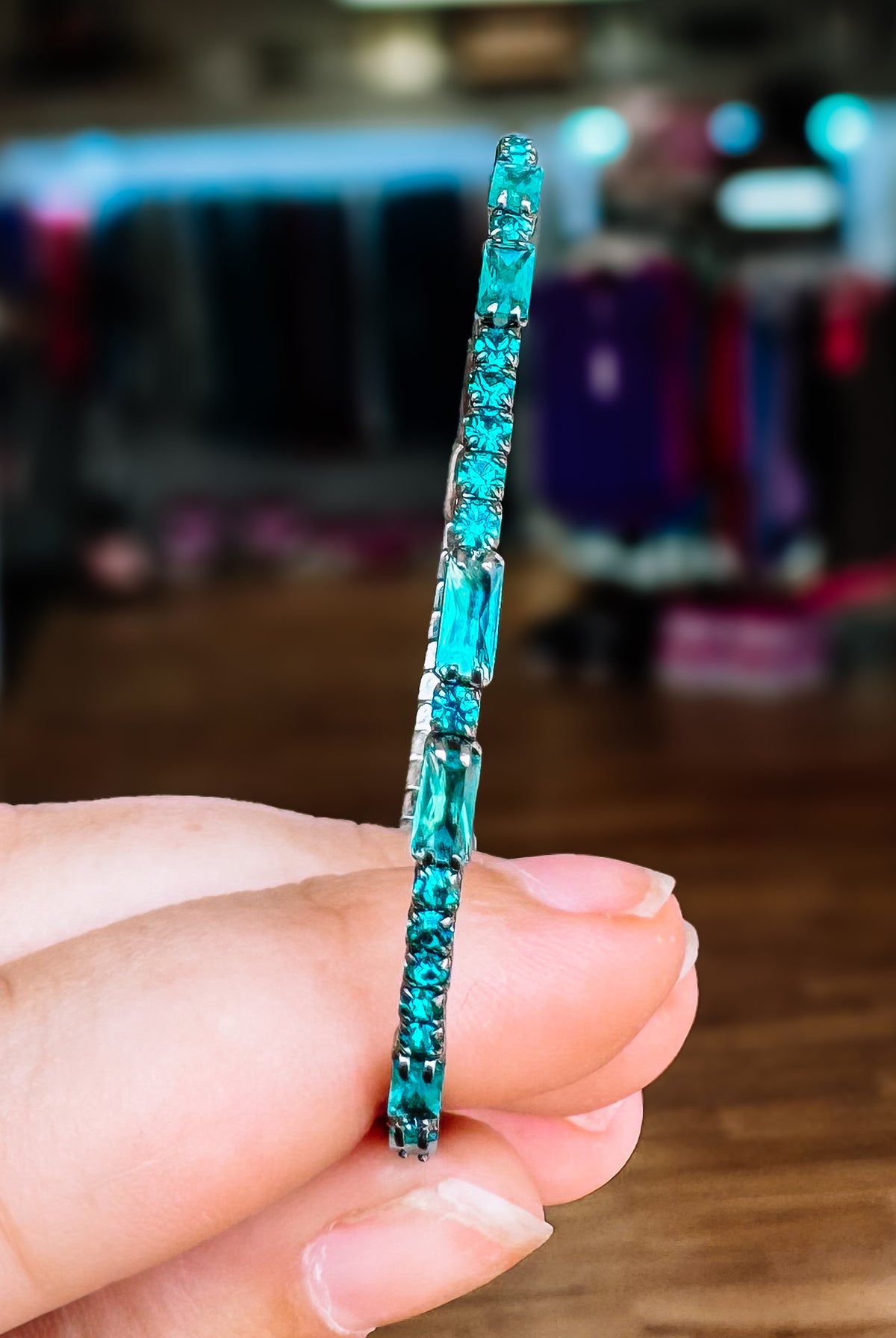 Miami Crystal Bangle - Gunmetal-Presales-Dear Me Southern Boutique, located in DeRidder, Louisiana