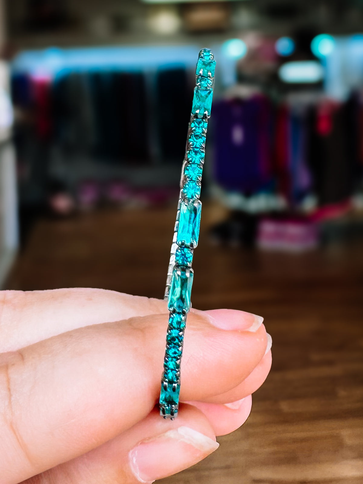 Miami Crystal Bangle - Gunmetal-Presales-Dear Me Southern Boutique, located in DeRidder, Louisiana