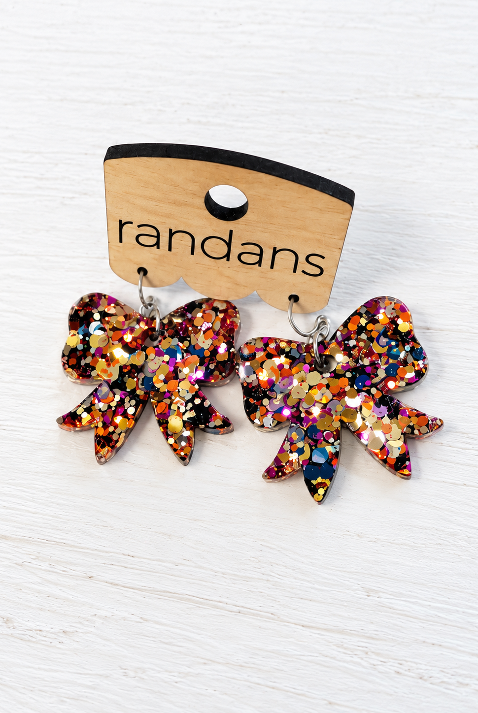 Mini Bow Randans - Fall Confetti-Jewelry - Earrings-Dear Me Southern Boutique, located in DeRidder, Louisiana