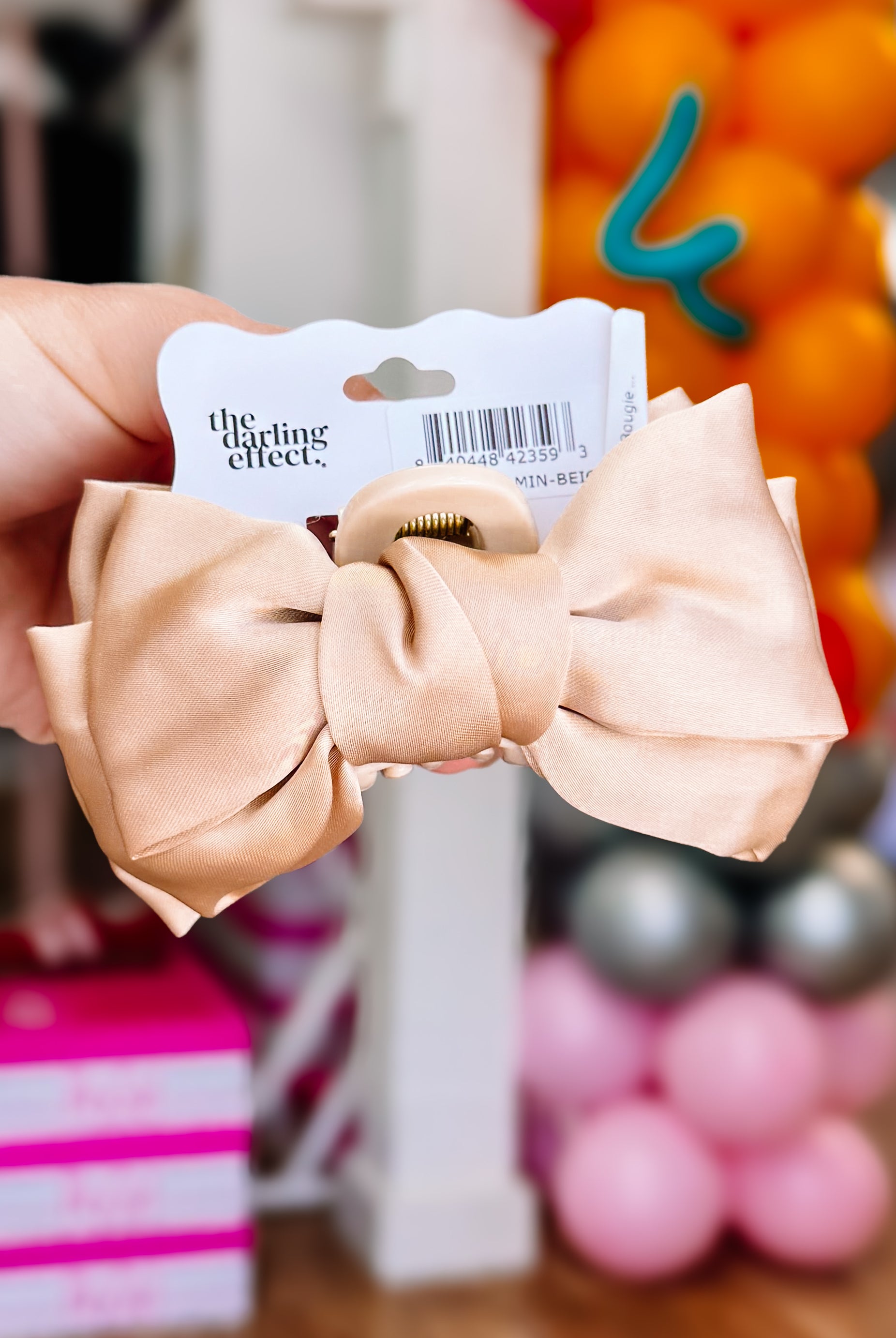 Mini Satin Bougie Bow Claw Clip-Hair Clips-Dear Me Southern Boutique, located in DeRidder, Louisiana
