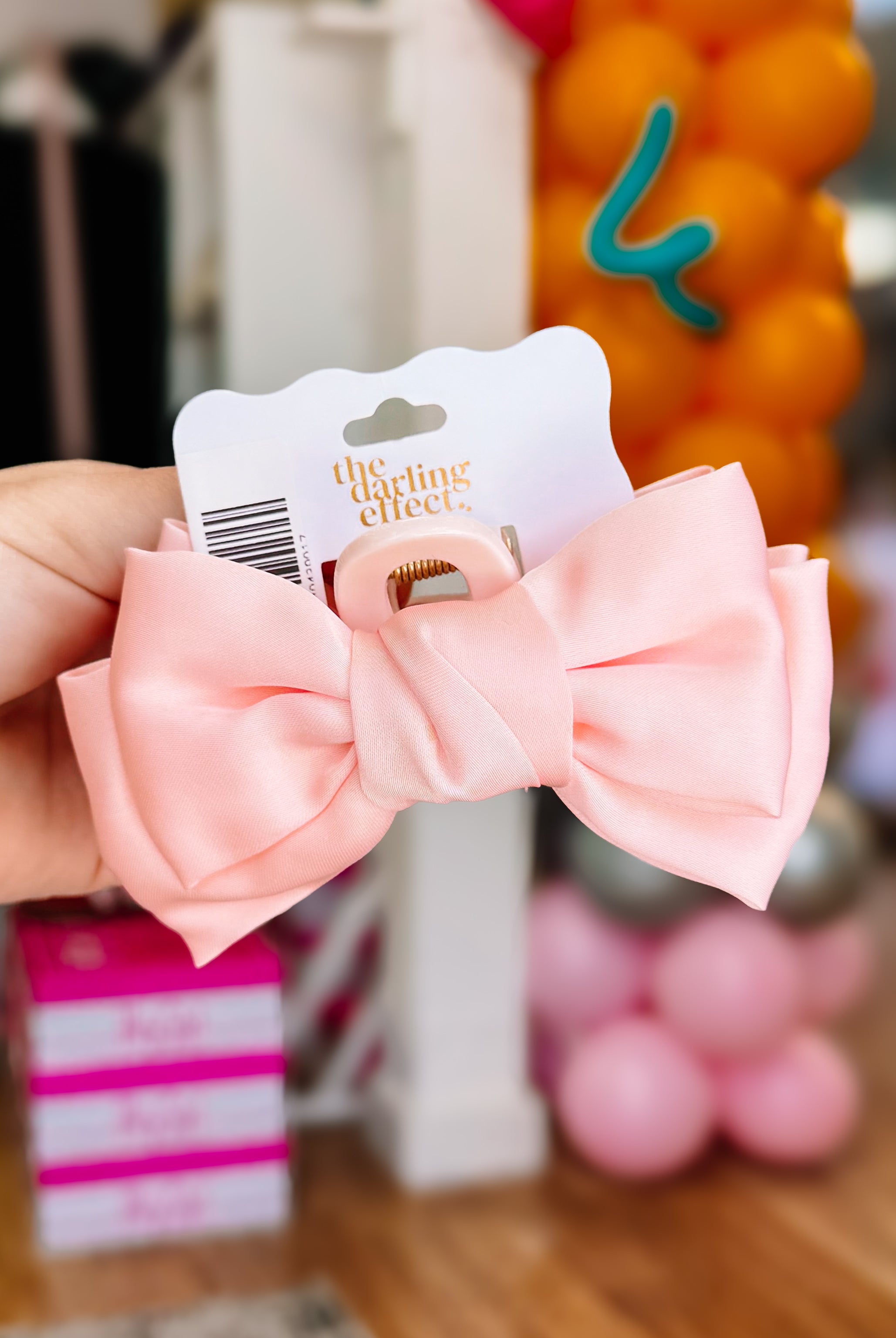 Mini Satin Bougie Bow Claw Clip-Hair Clips-Dear Me Southern Boutique, located in DeRidder, Louisiana