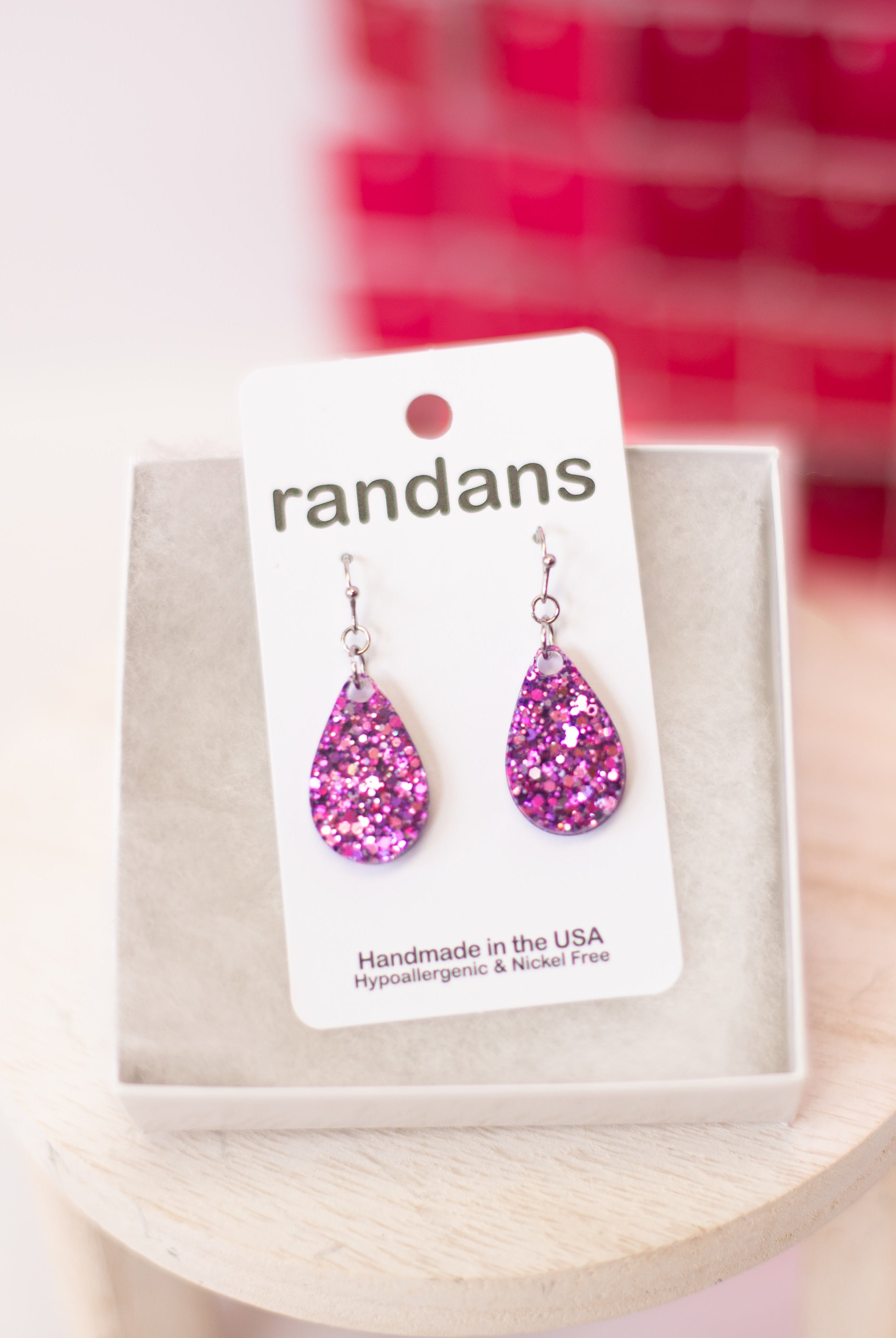 Mini Teardrop Randans Dangles - Violet-Earrings-Dear Me Southern Boutique, located in DeRidder, Louisiana