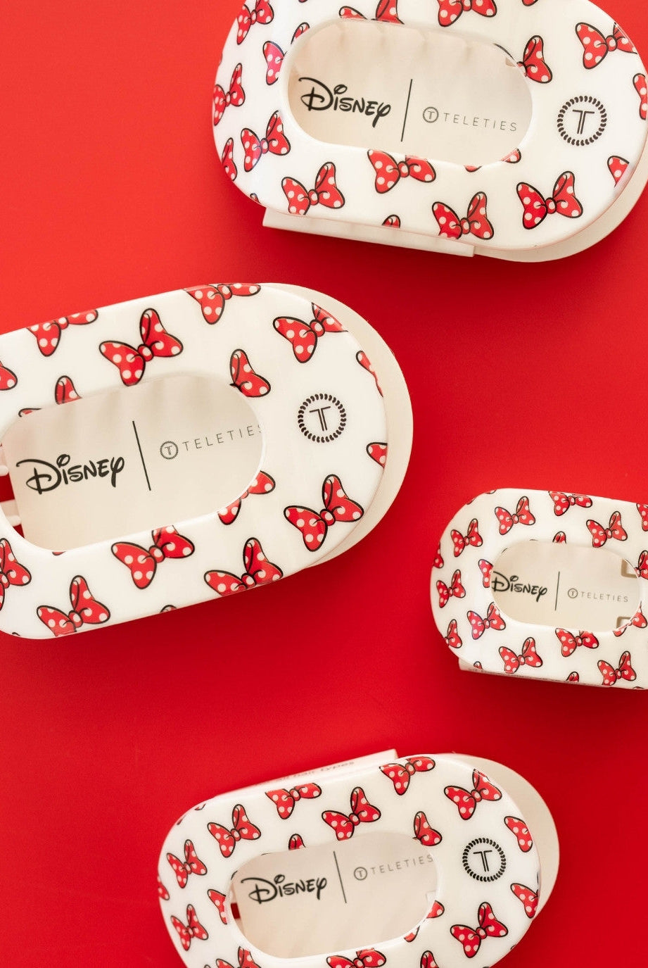 Minnie Mouse Loves Her Bows Teleties Clip-Hair Clips-Dear Me Southern Boutique, located in DeRidder, Louisiana