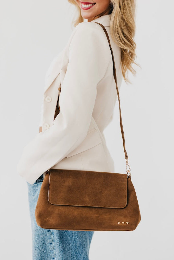 Miranda Suede Flap Crossbody-Presales-Dear Me Southern Boutique, located in DeRidder, Louisiana