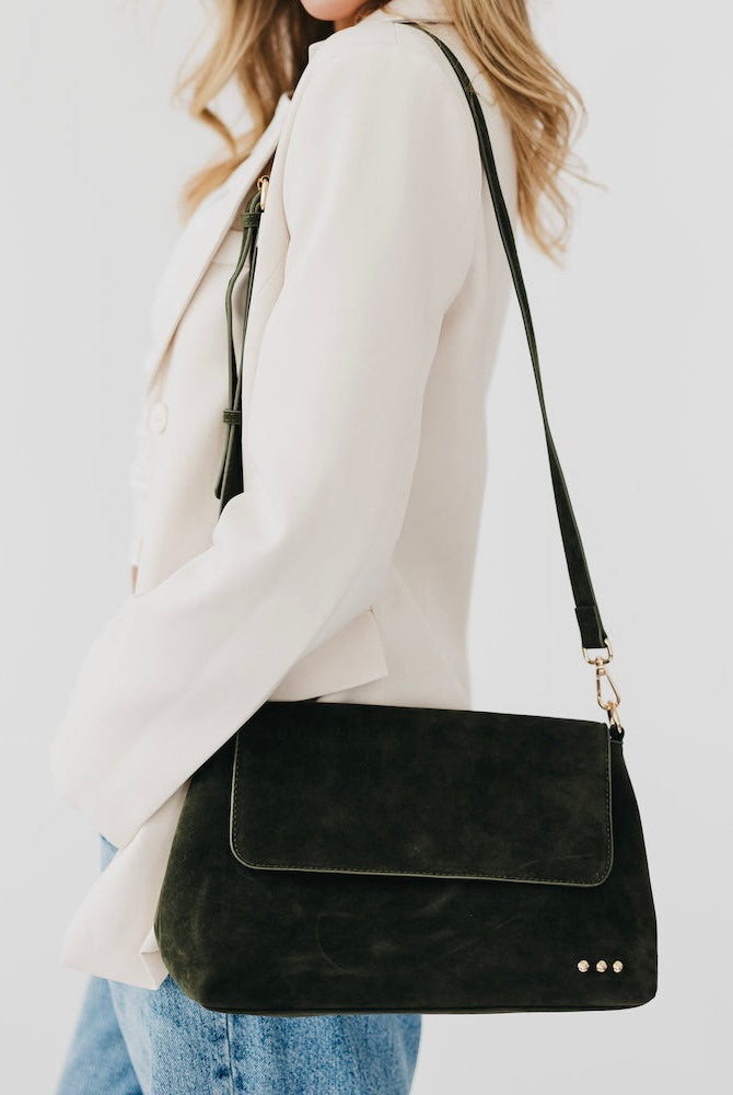 Miranda Suede Flap Crossbody-Presales-Dear Me Southern Boutique, located in DeRidder, Louisiana