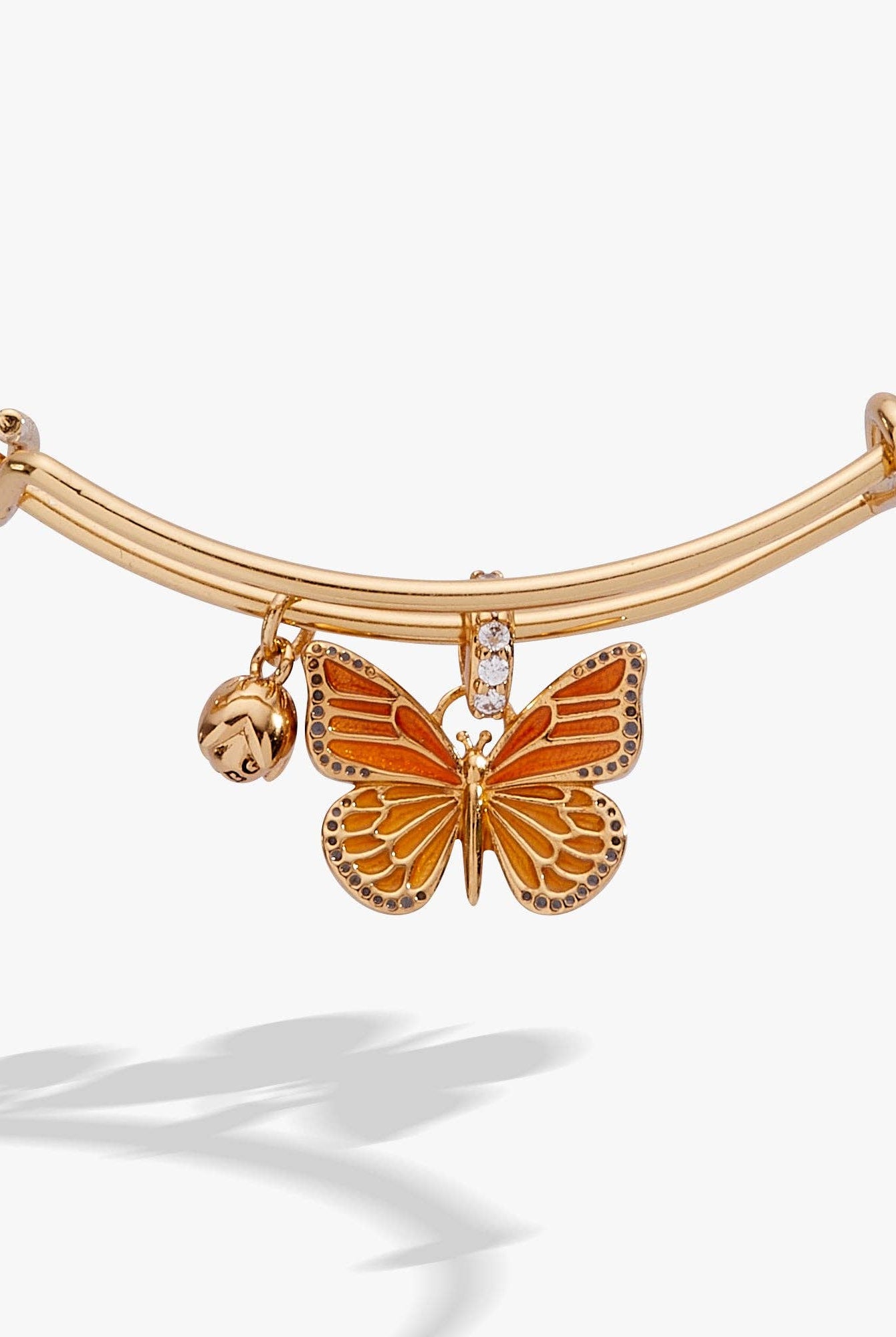 Monarch Butterfly Botanical Charm Bangle-Bracelets-Dear Me Southern Boutique, located in DeRidder, Louisiana