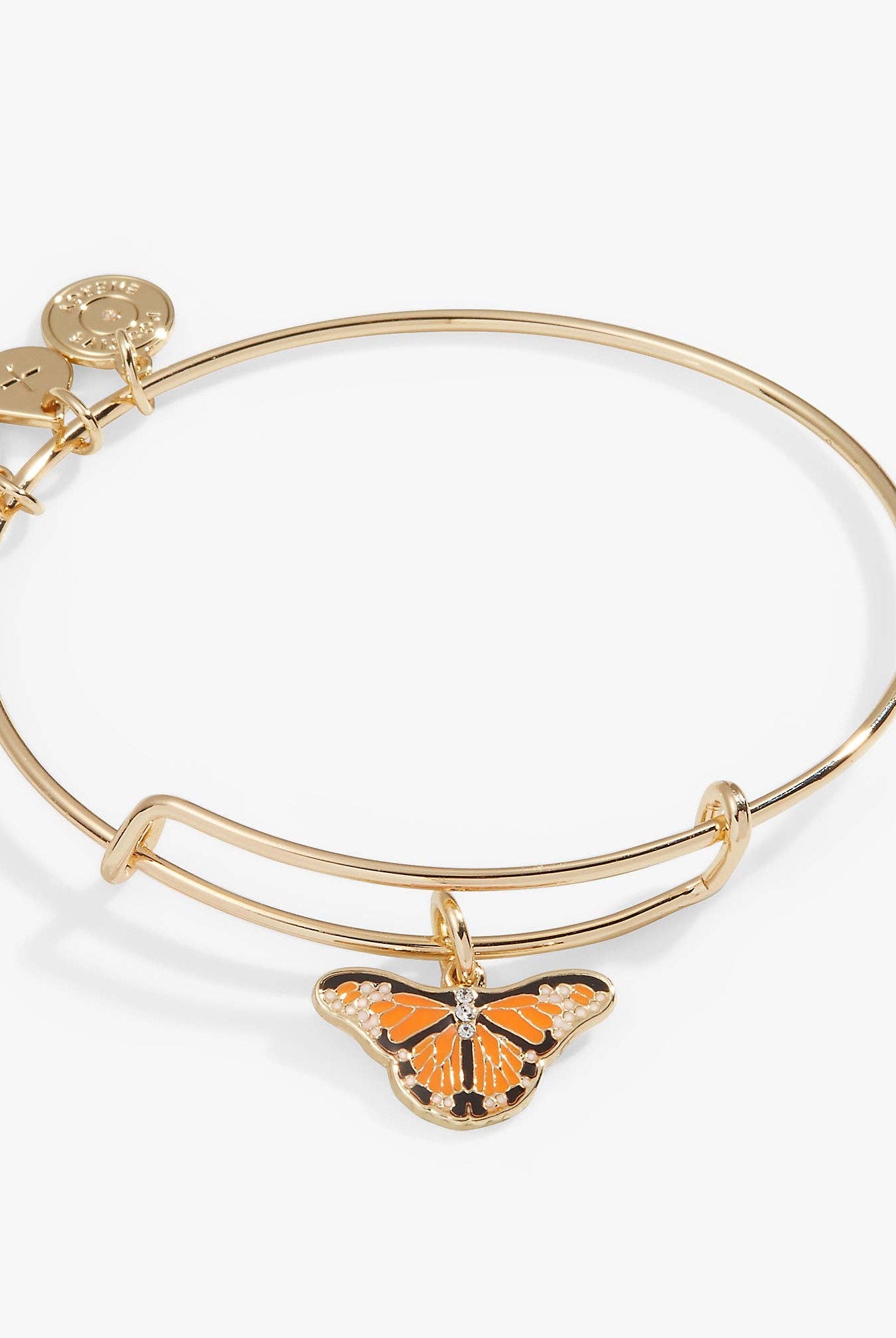 Monarch Butterfly Crystal Charm Bangle-Bracelets-Dear Me Southern Boutique, located in DeRidder, Louisiana