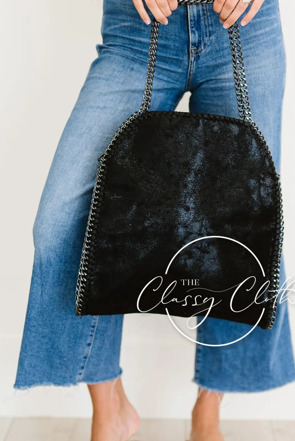 Monica Metal Chain Hobo Bag-Bags/Purses-Dear Me Southern Boutique, located in DeRidder, Louisiana