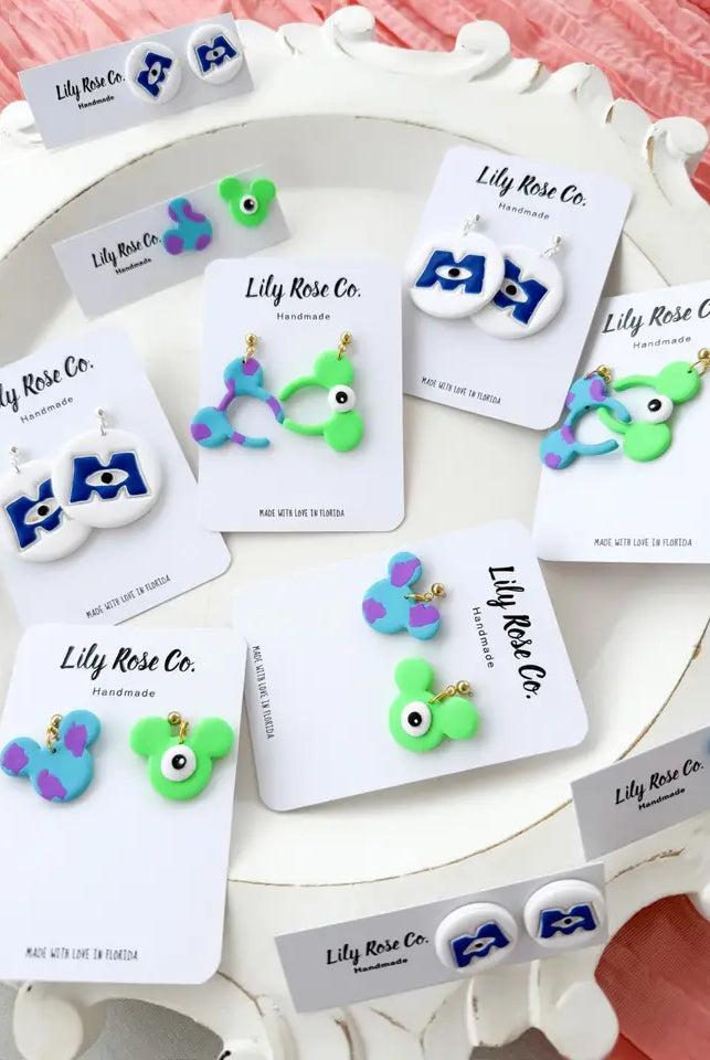 Monsters Earrings-Jewelry - Earrings-Dear Me Southern Boutique, located in DeRidder, Louisiana