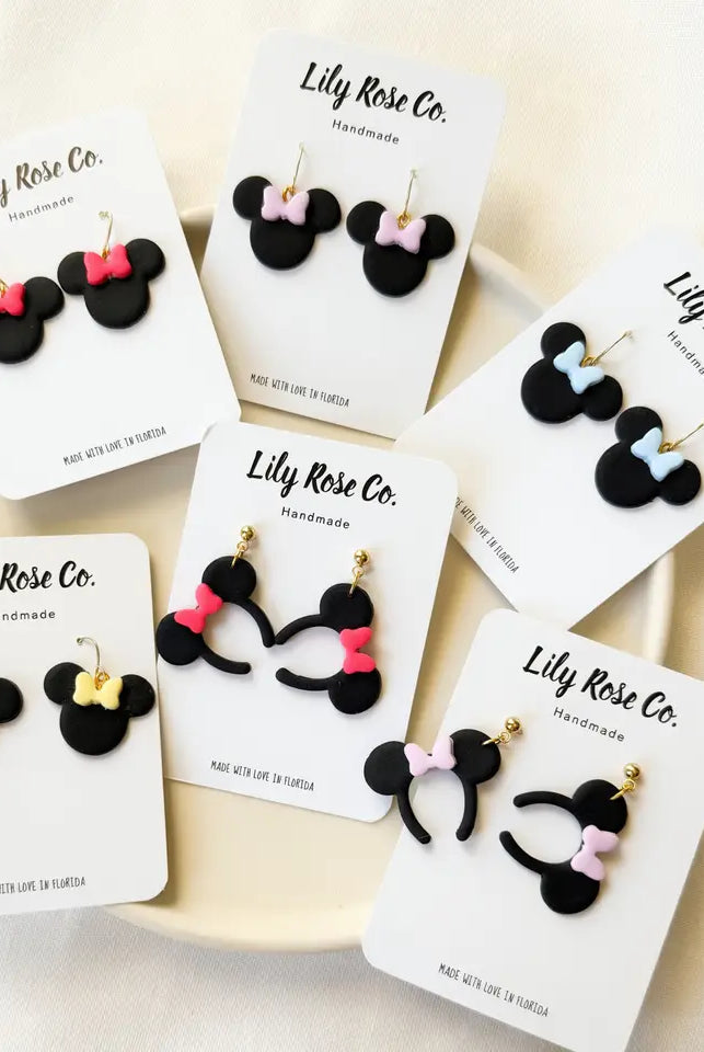 Mouse Earrings-Jewelry - Earrings-Dear Me Southern Boutique, located in DeRidder, Louisiana