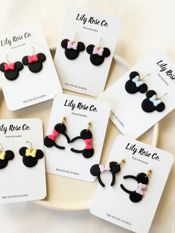 Mouse Earrings-Jewelry - Earrings-Dear Me Southern Boutique, located in DeRidder, Louisiana