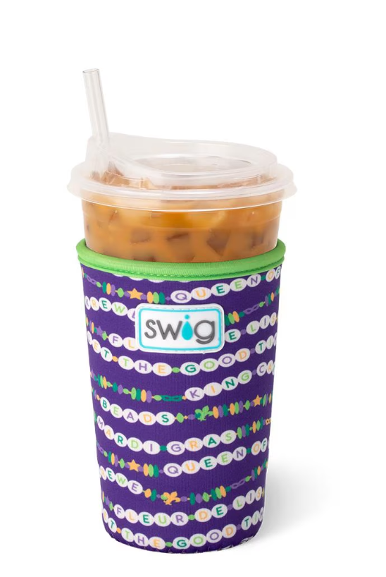 My Mardi Era Swig Iced Cup Coolie-Drink Coolies-Dear Me Southern Boutique, located in DeRidder, Louisiana