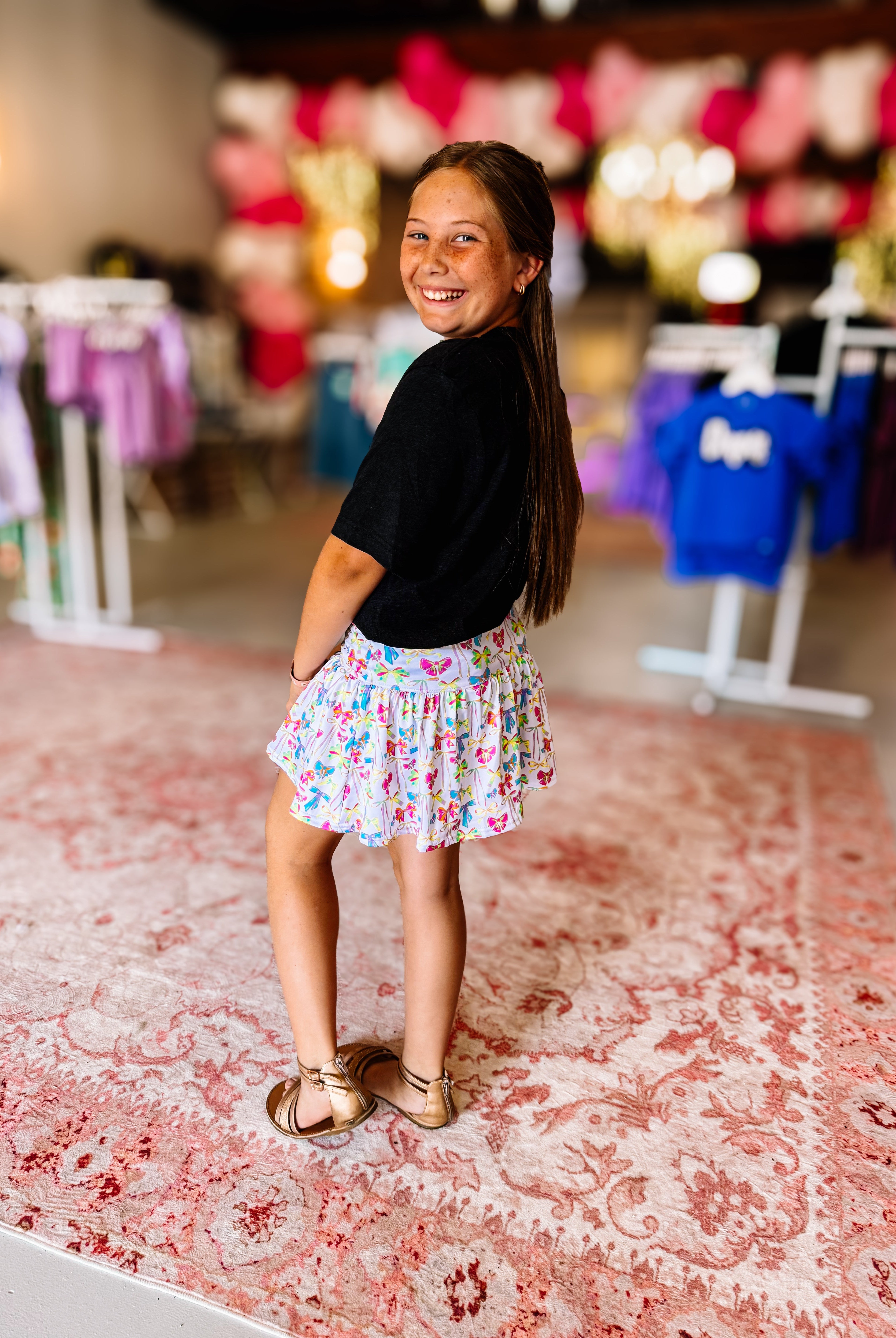 Neon Bow-tiful Skort-JAG Skorts-Dear Me Southern Boutique, located in DeRidder, Louisiana