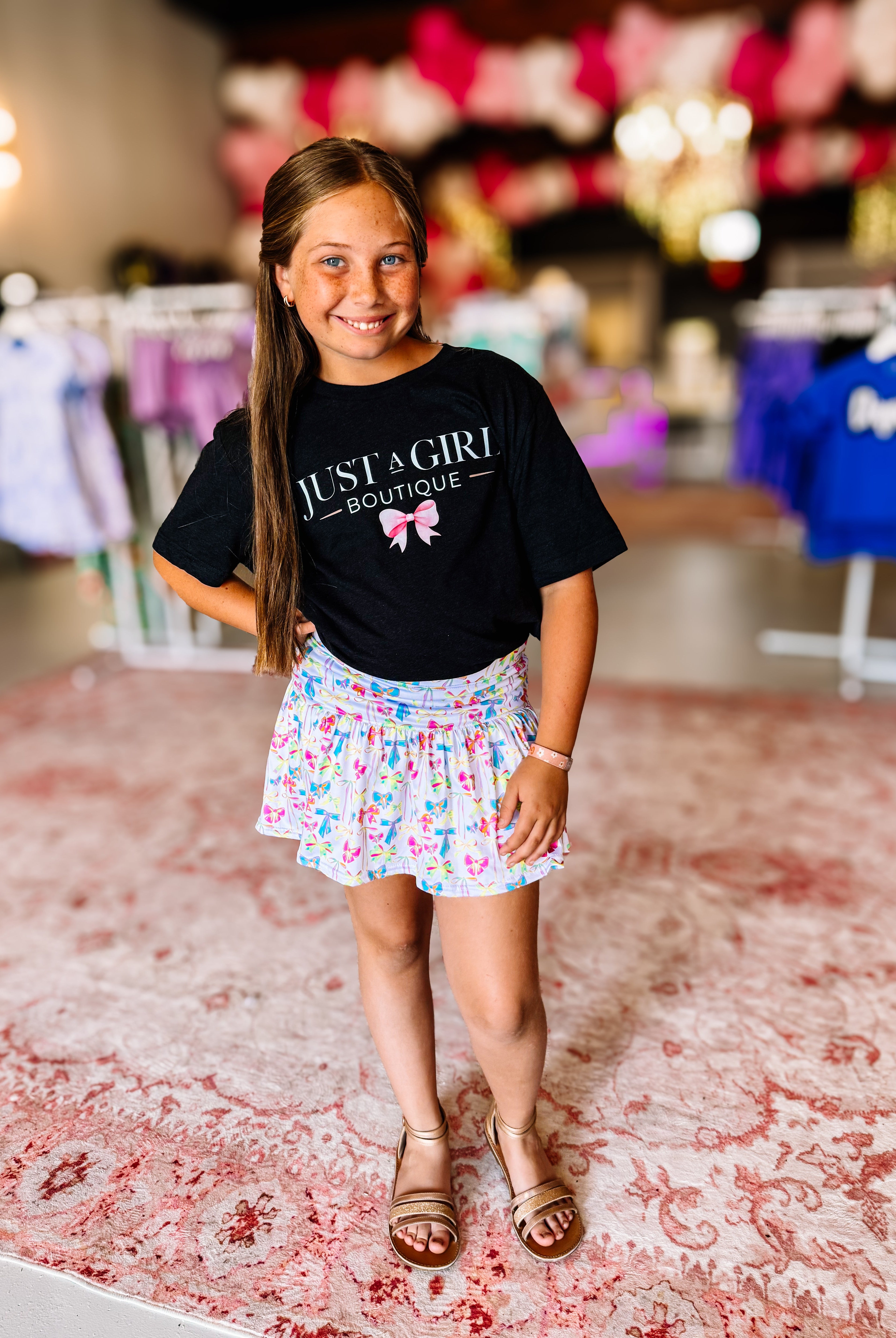 Neon Bow-tiful Skort-JAG Skorts-Dear Me Southern Boutique, located in DeRidder, Louisiana