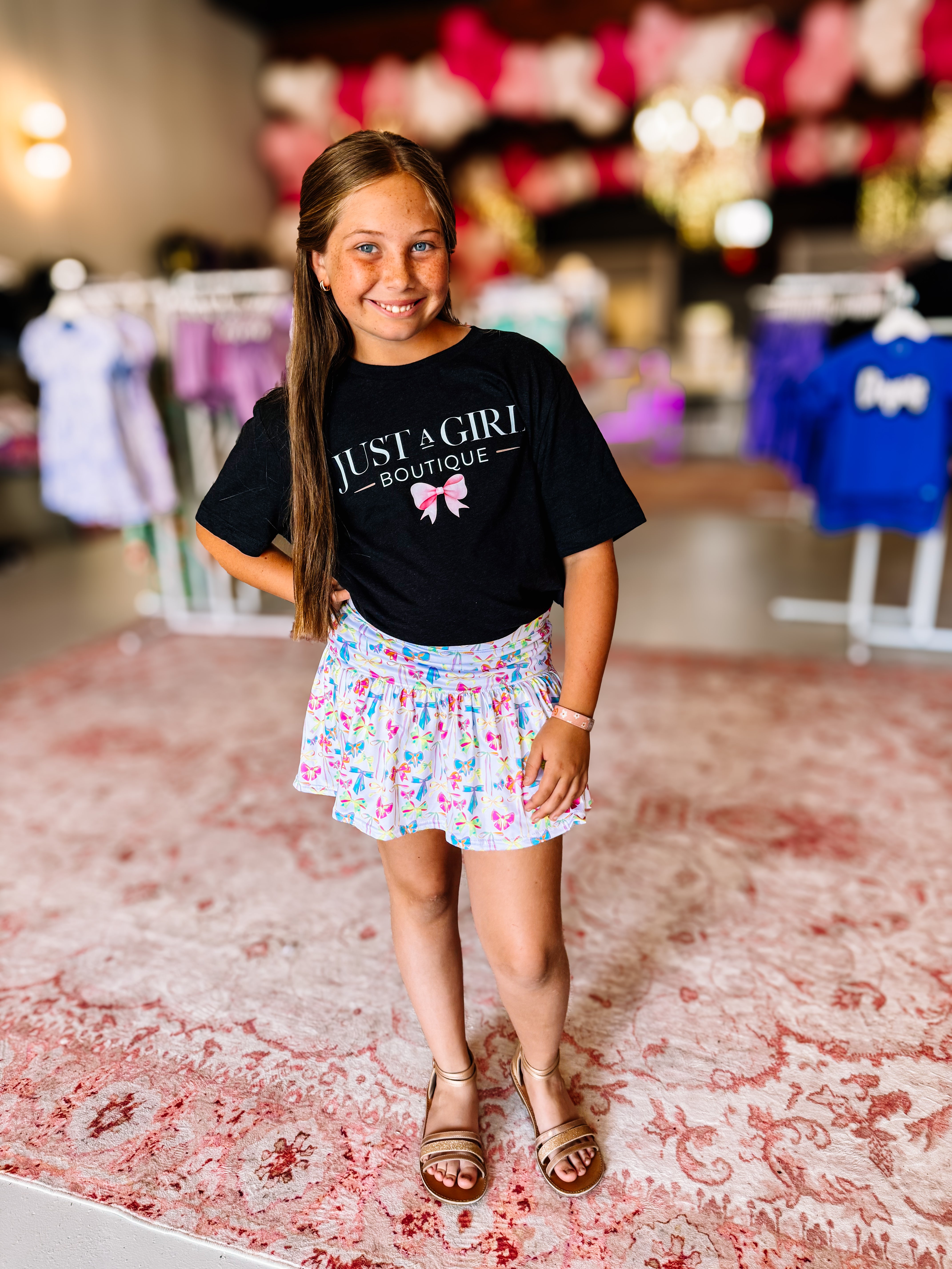 Neon Bow-tiful Skort-JAG Skorts-Dear Me Southern Boutique, located in DeRidder, Louisiana