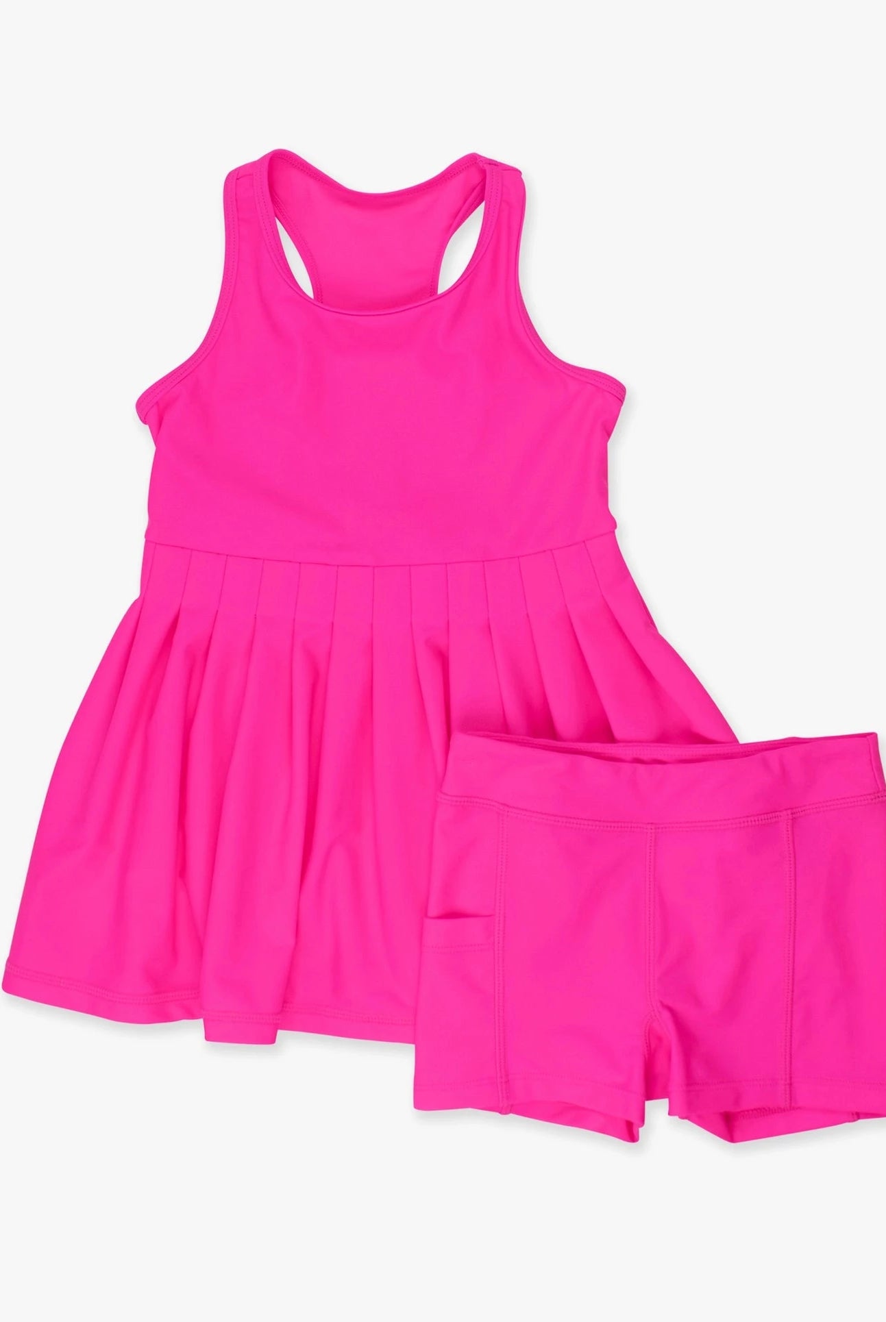 Neon Magenta Active Dress & Biker Shorts-JAG dresses-Dear Me Southern Boutique, located in DeRidder, Louisiana