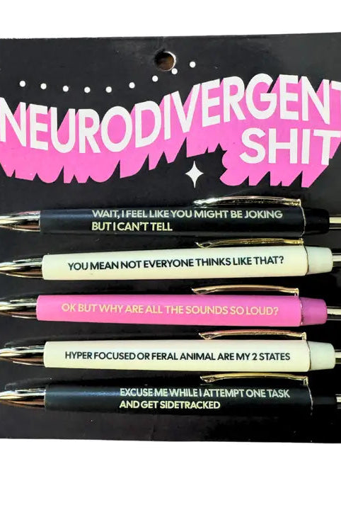 Neurodivergent Sh*t Pen Set-Pens-Dear Me Southern Boutique, located in DeRidder, Louisiana