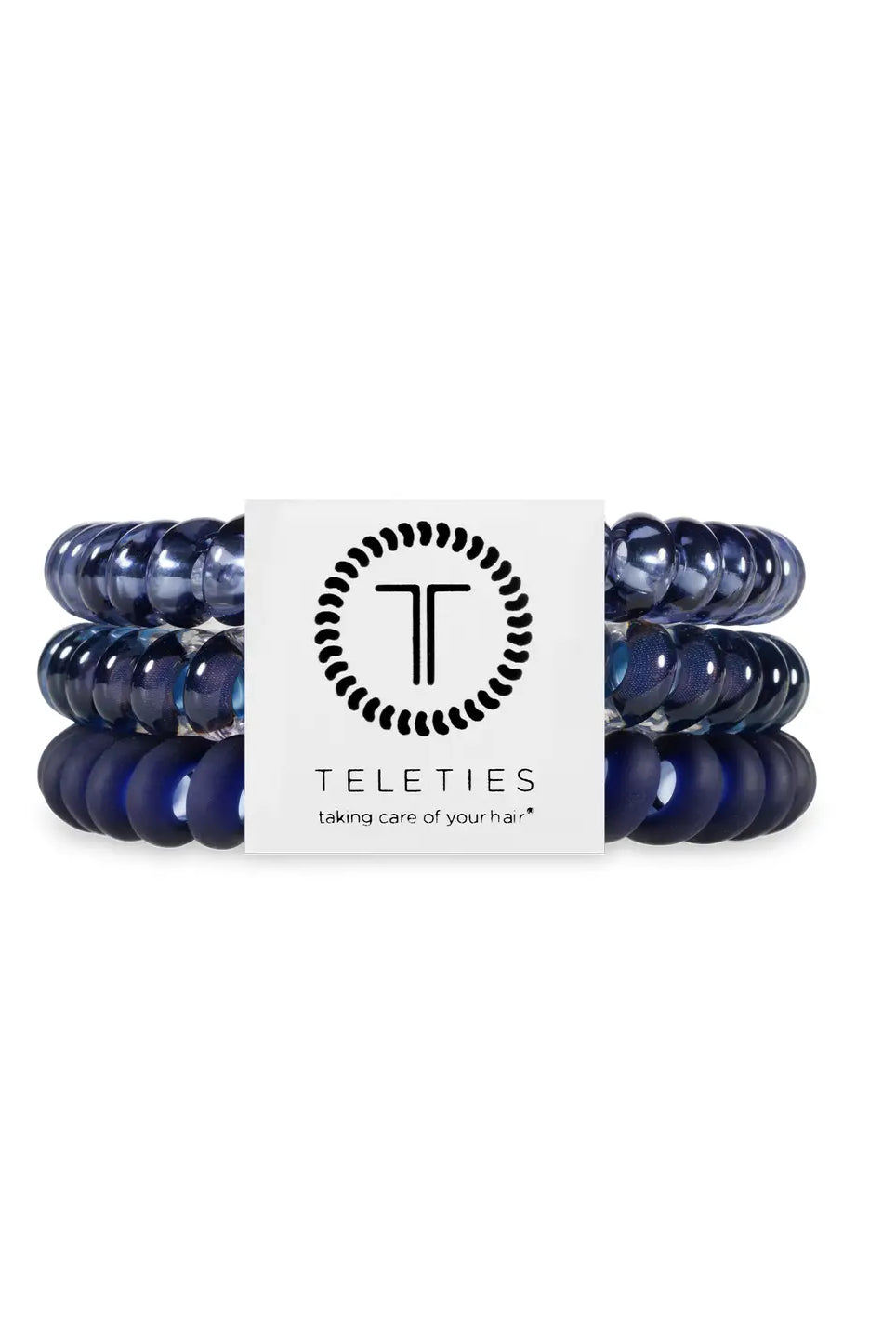 Nightfall Navy-Mini Teleties-Mixed Hair Ties-Dear Me Southern Boutique, located in DeRidder, Louisiana