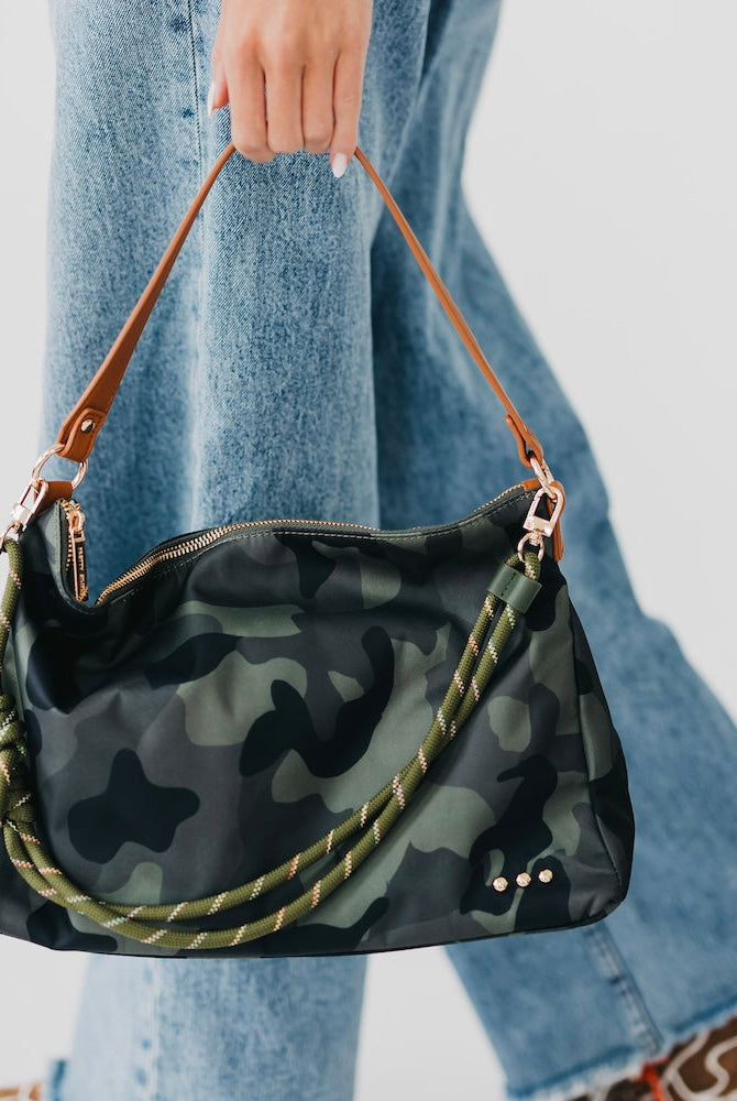 Nikki Nylon Slouchy Shoulder Bag-Presales-Dear Me Southern Boutique, located in DeRidder, Louisiana