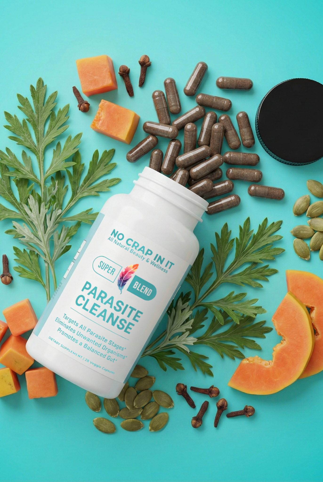 No Crap In It- Parasite Cleanse-Supplements-Dear Me Southern Boutique, located in DeRidder, Louisiana