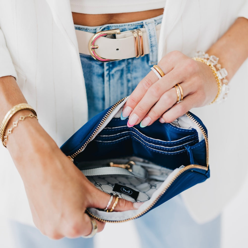 Nola Nylon Pouch-Presales-Dear Me Southern Boutique, located in DeRidder, Louisiana