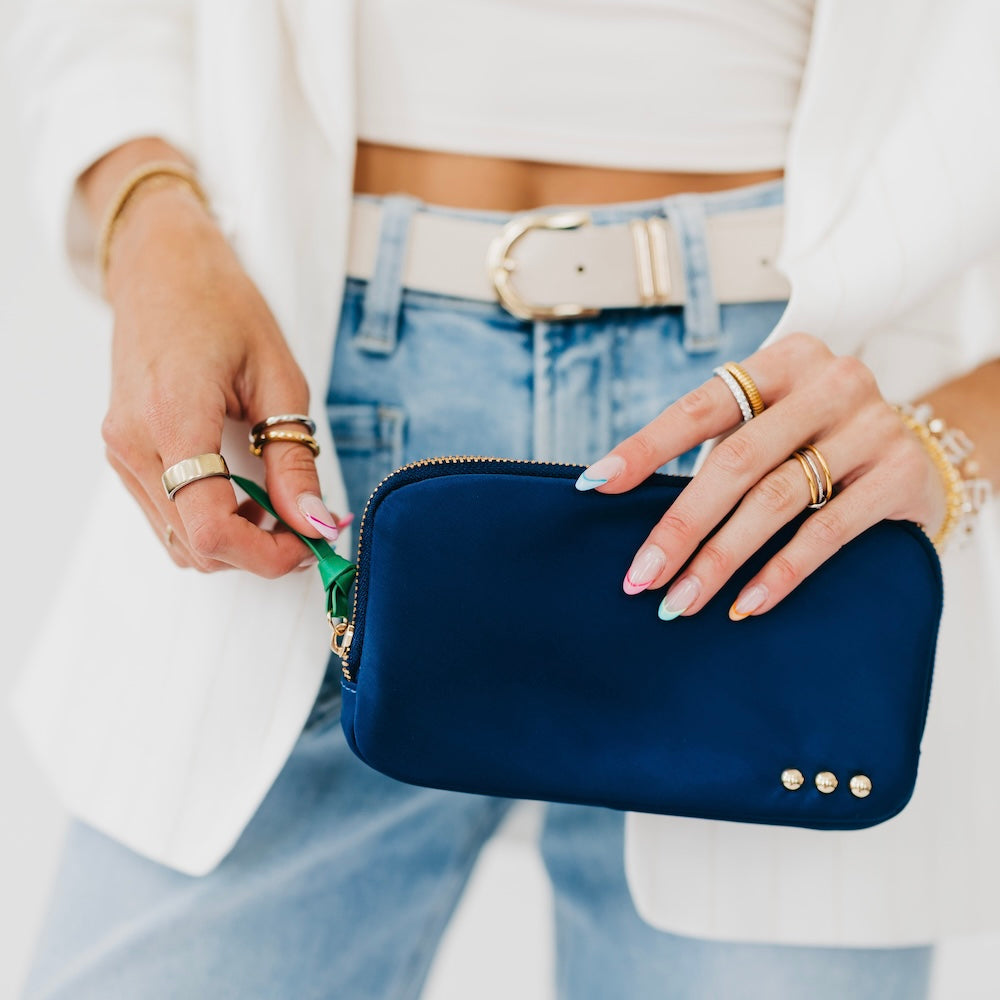 Nola Nylon Pouch-Presales-Dear Me Southern Boutique, located in DeRidder, Louisiana
