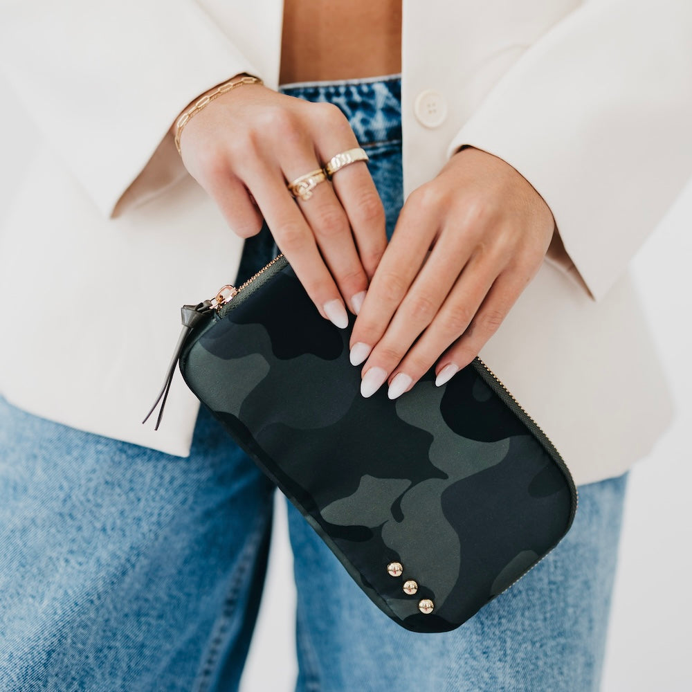 Nola Nylon Pouch-Presales-Dear Me Southern Boutique, located in DeRidder, Louisiana