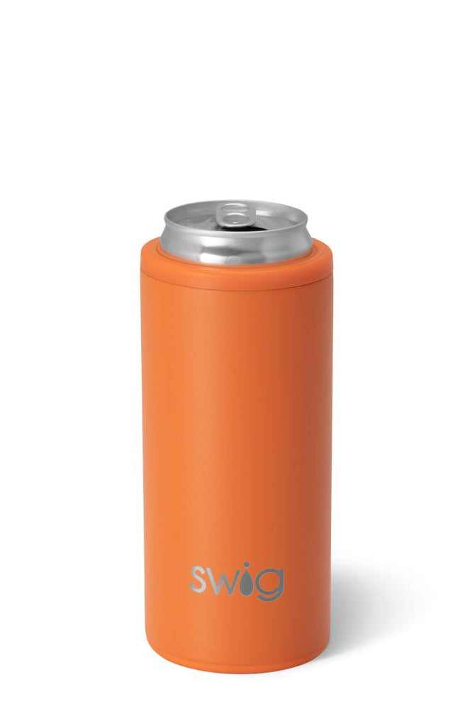 Orange Slim Can Cooler 12oz-Drinkwear-Dear Me Southern Boutique, located in DeRidder, Louisiana