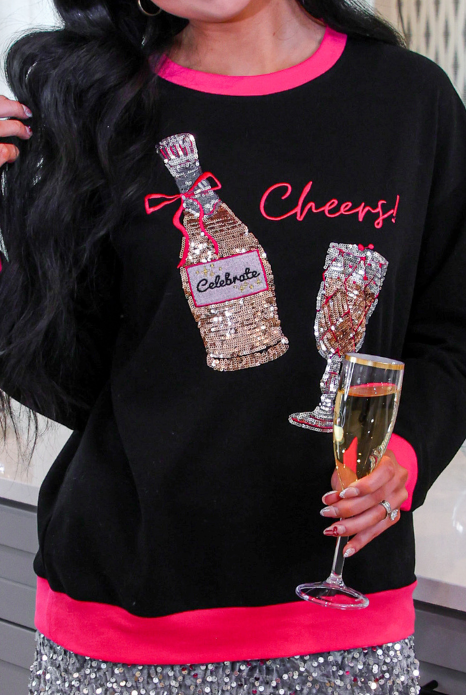 PREORDER- Cheers to That Terry Pullover-Presales-Dear Me Southern Boutique, located in DeRidder, Louisiana
