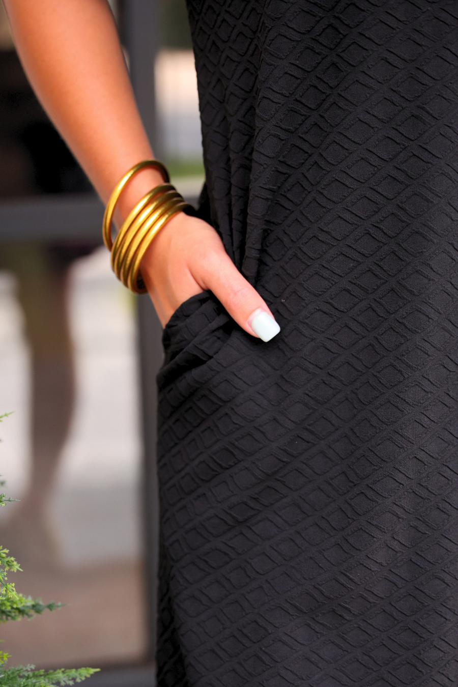 PREORDER- Ezra Textured Zipper Dress- Black-Dress-Dear Me Southern Boutique, located in DeRidder, Louisiana