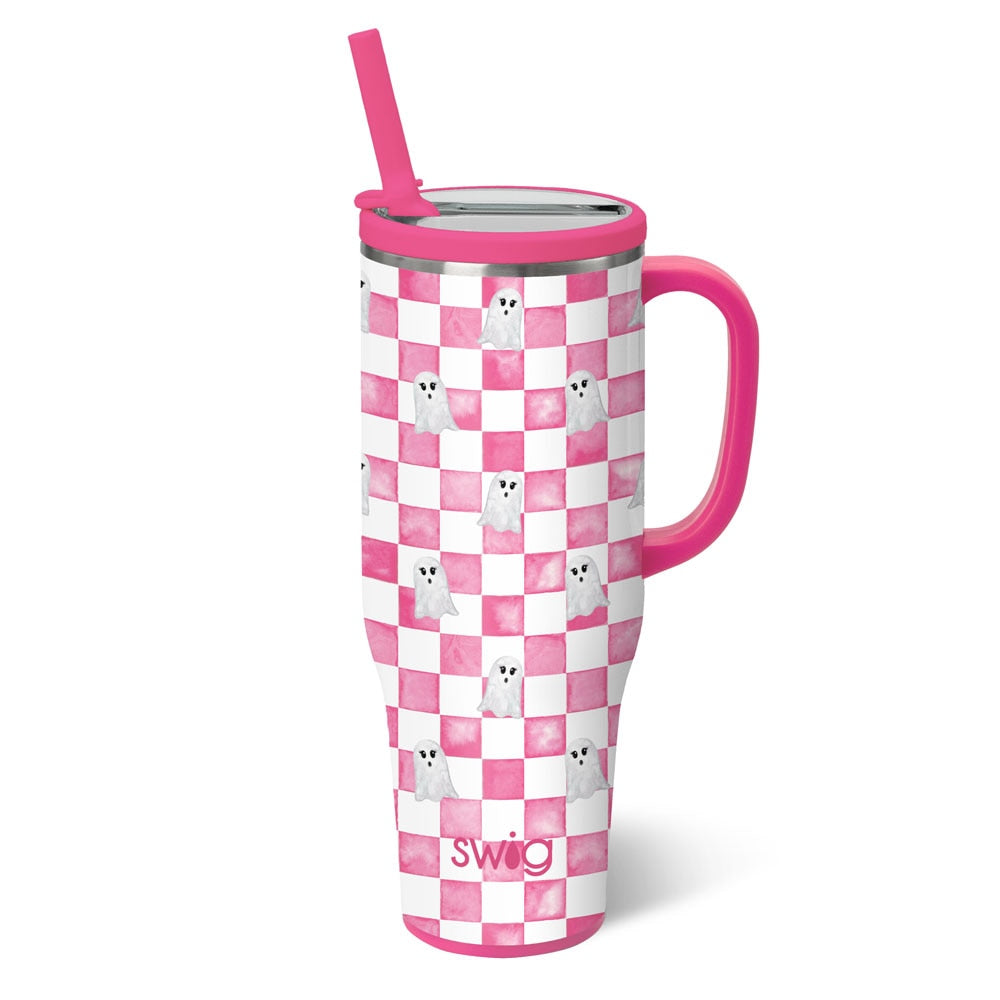 PREORDER-Ghost Check Mega Mug 40oz-Tumblers-Dear Me Southern Boutique, located in DeRidder, Louisiana