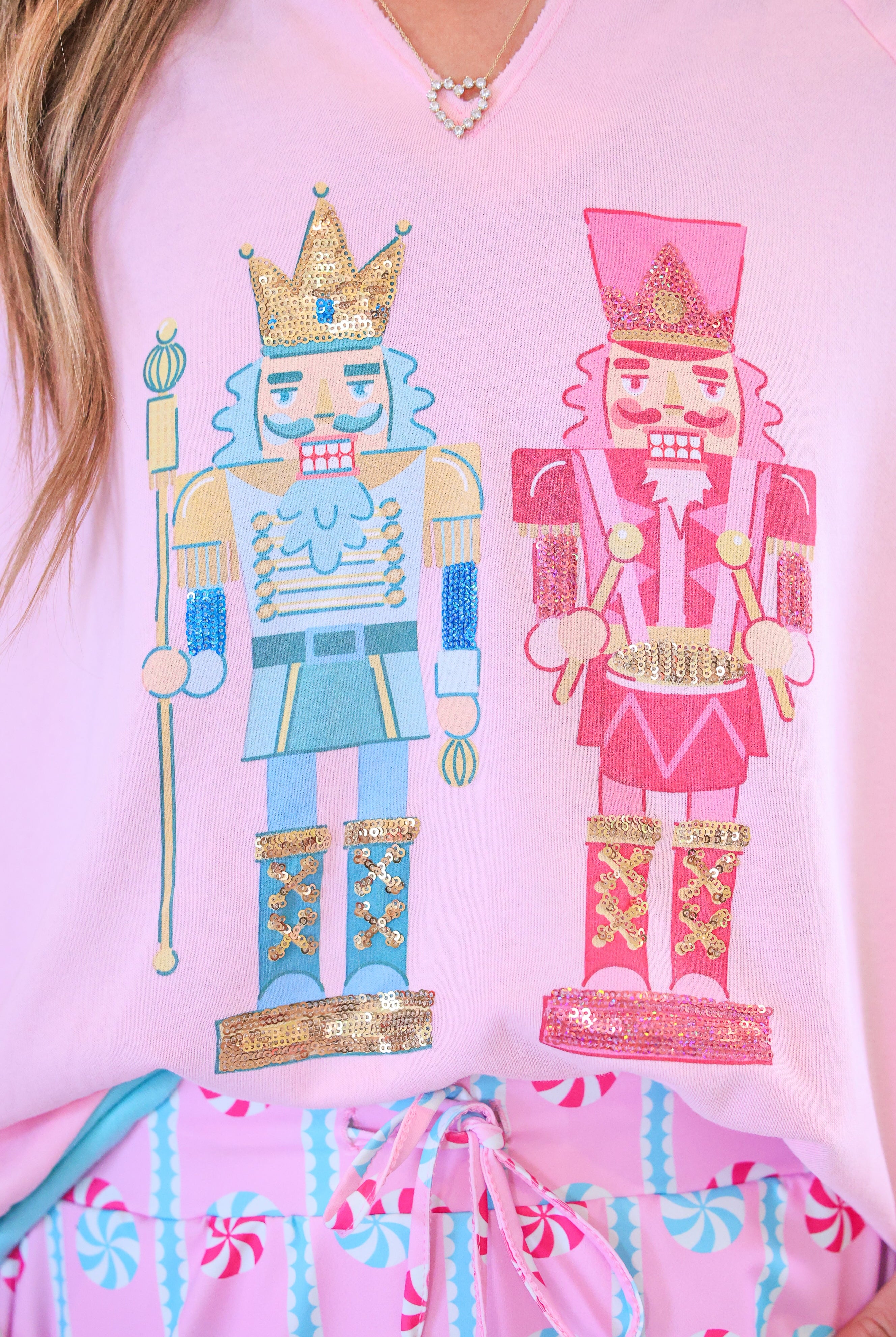 PREORDER- Nutcracker Vibes French Terry Pullover-Pullover-Dear Me Southern Boutique, located in DeRidder, Louisiana