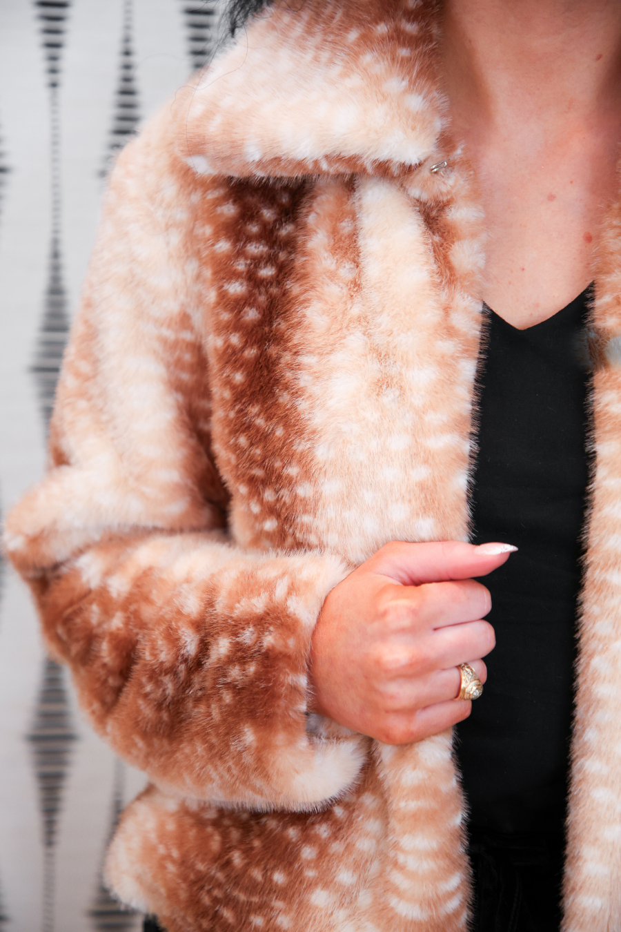 PREORDER- Oh Deer Faux Fur Jacket-Presales-Dear Me Southern Boutique, located in DeRidder, Louisiana