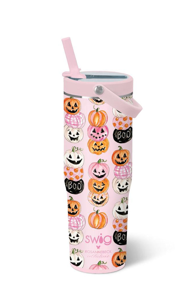 PREORDER-Pumpkin Stacks To-Go Tumbler 30oz-Tumblers-Dear Me Southern Boutique, located in DeRidder, Louisiana