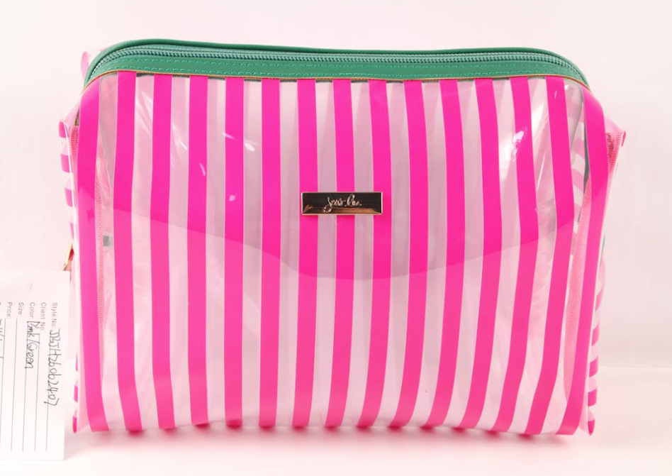 PREORDER- Watermelon Stripes Cosmetic Bag-Presales-Dear Me Southern Boutique, located in DeRidder, Louisiana