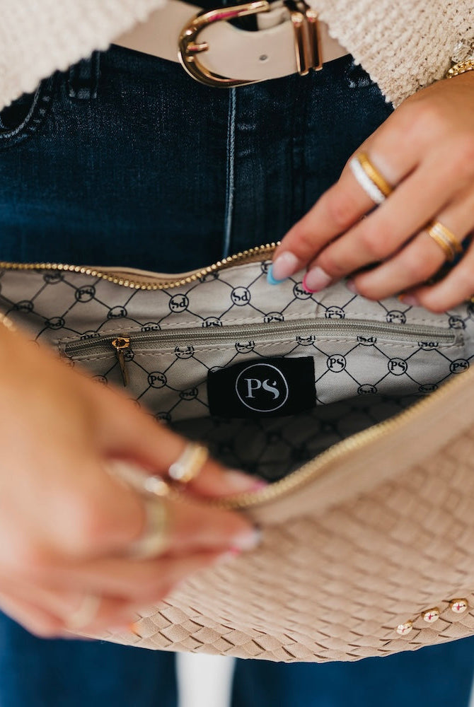 Paige Suede Woven Crossbody-Presales-Dear Me Southern Boutique, located in DeRidder, Louisiana