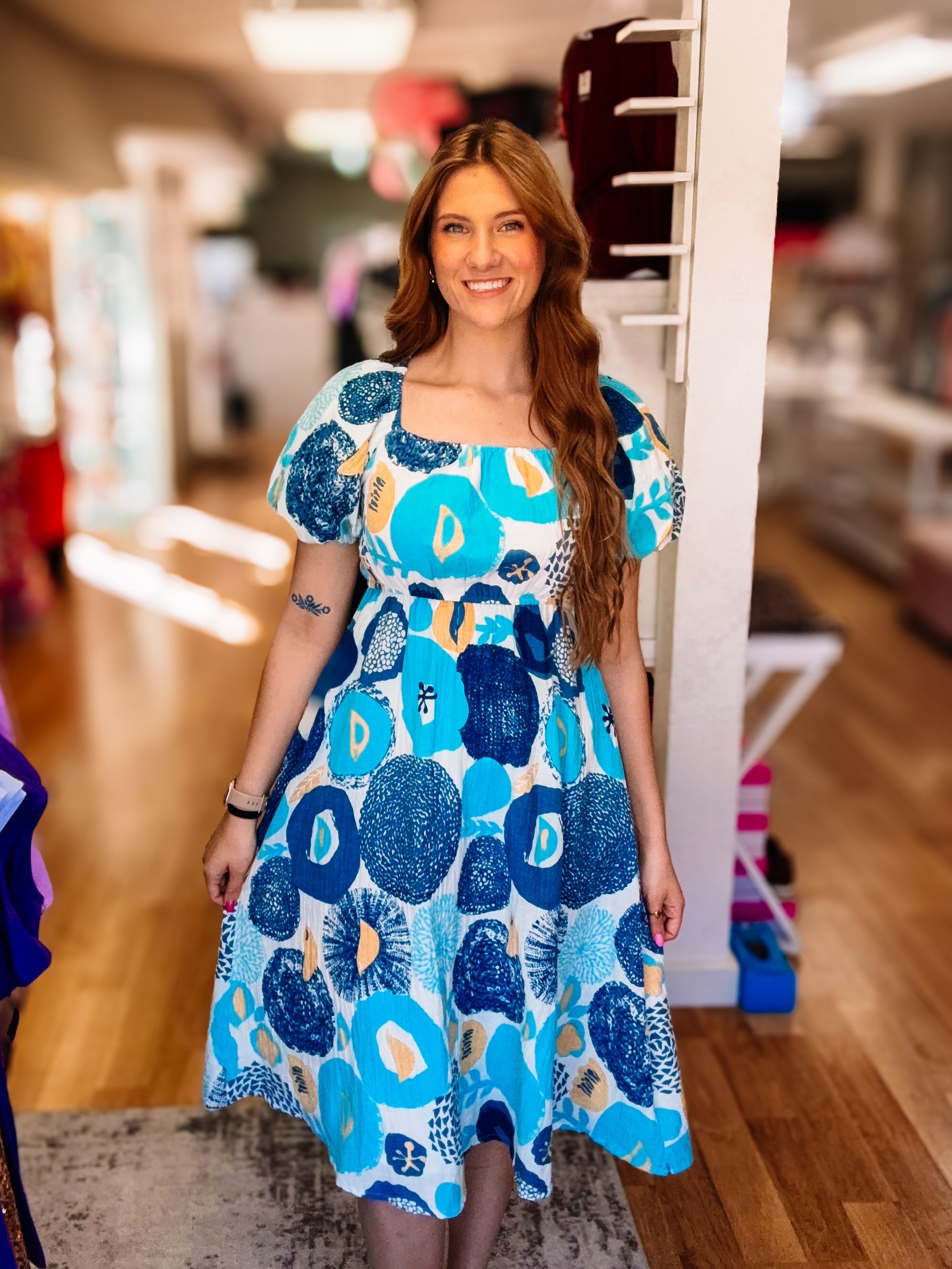Paint Me Lovely Linen Dress-Midi Dresses-Dear Me Southern Boutique, located in DeRidder, Louisiana